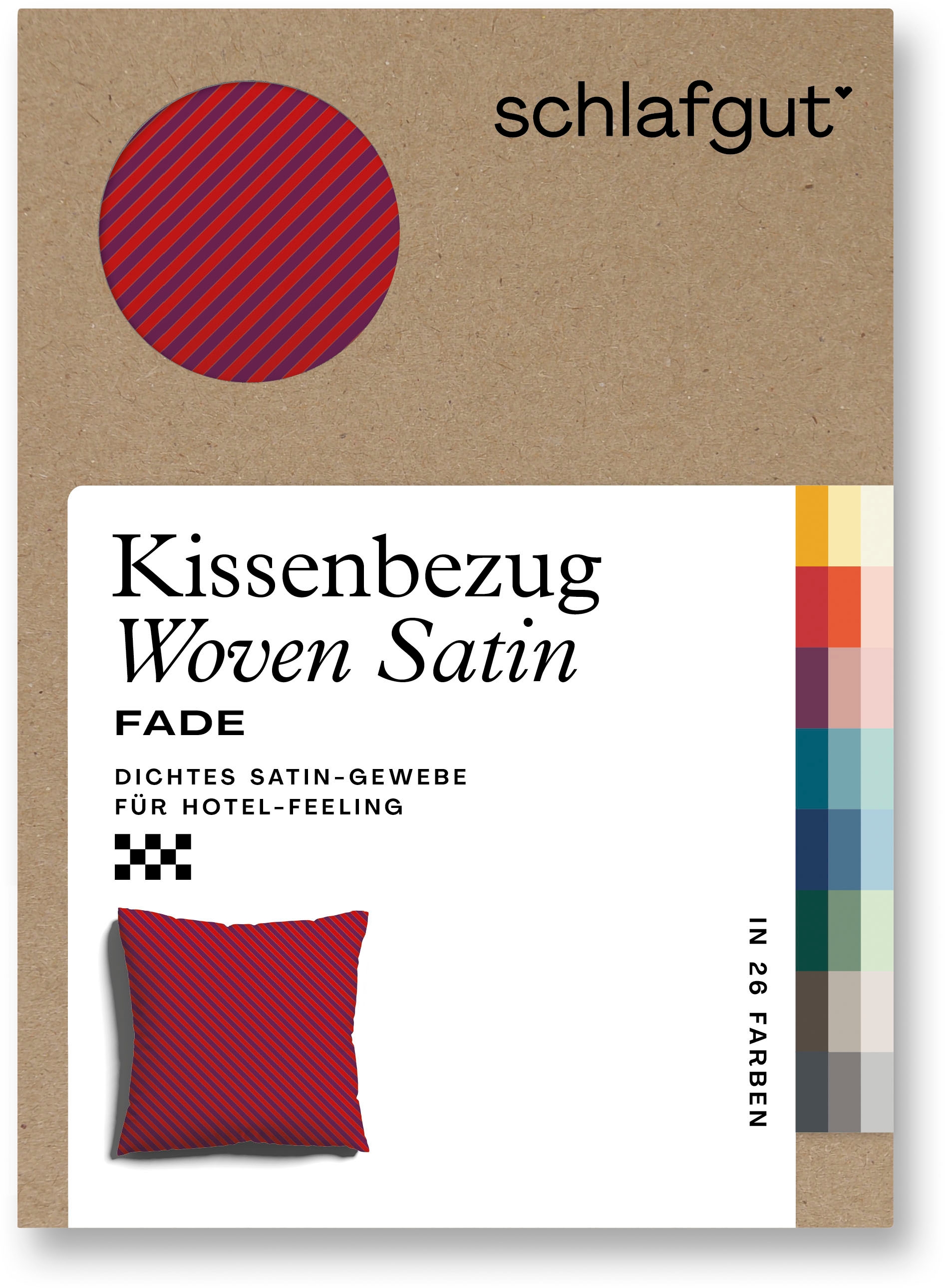 Schlafgut Kissenbezug »Woven Satin Fade«, (1 St.), mit Farbverlauf