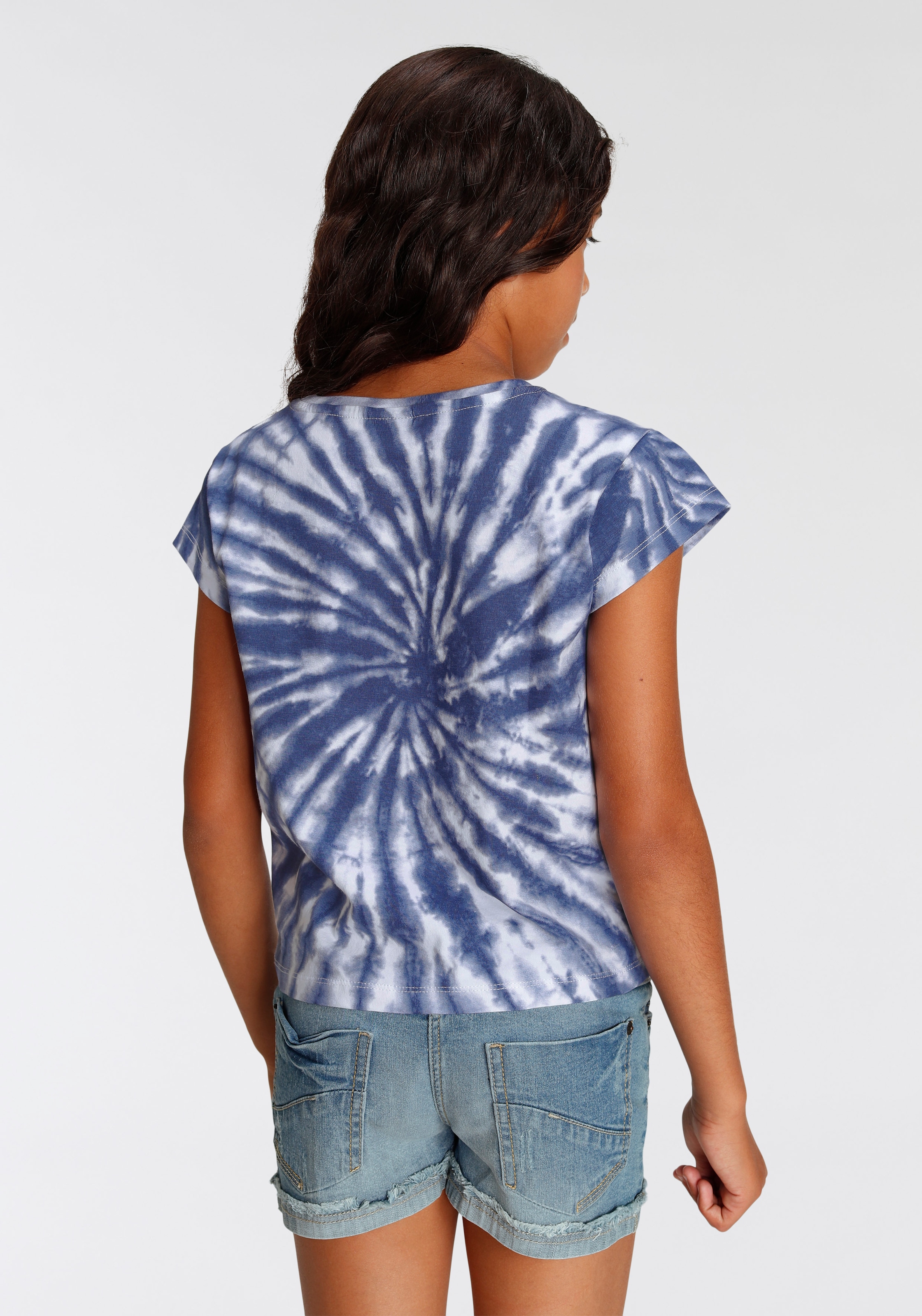 KIDSWORLD T-Shirt »Herz Batik«, Kurzarm, gerade Passform, vielseitig gemustert