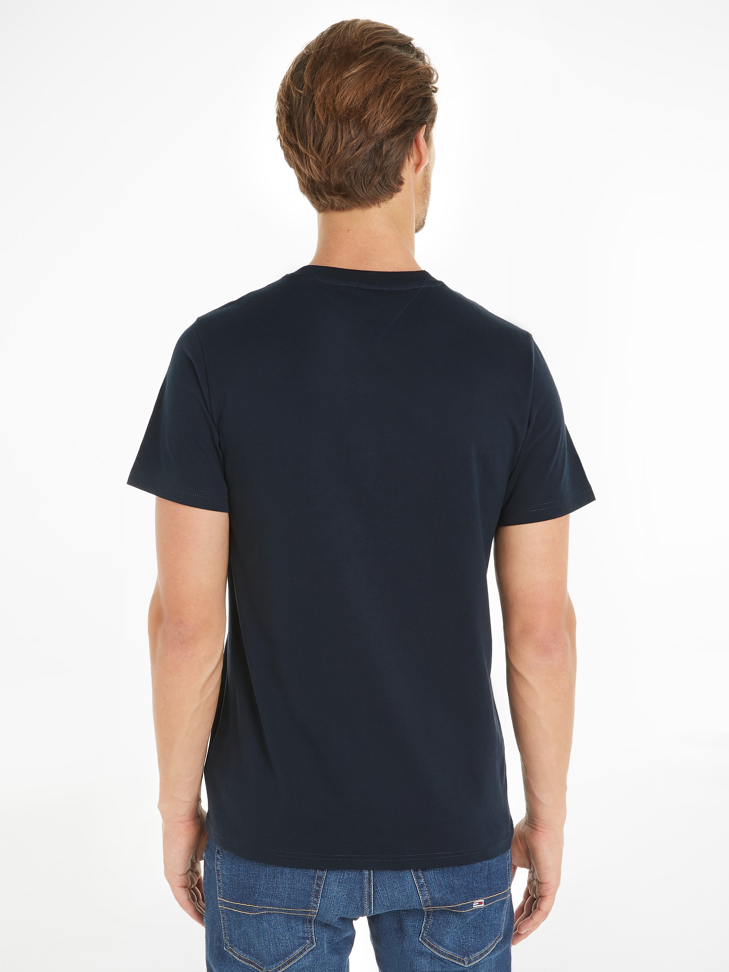 Tommy Jeans T-Shirt »TJM SLIM LINEAR CHEST TEE EXT«, mit Logoschriftzug