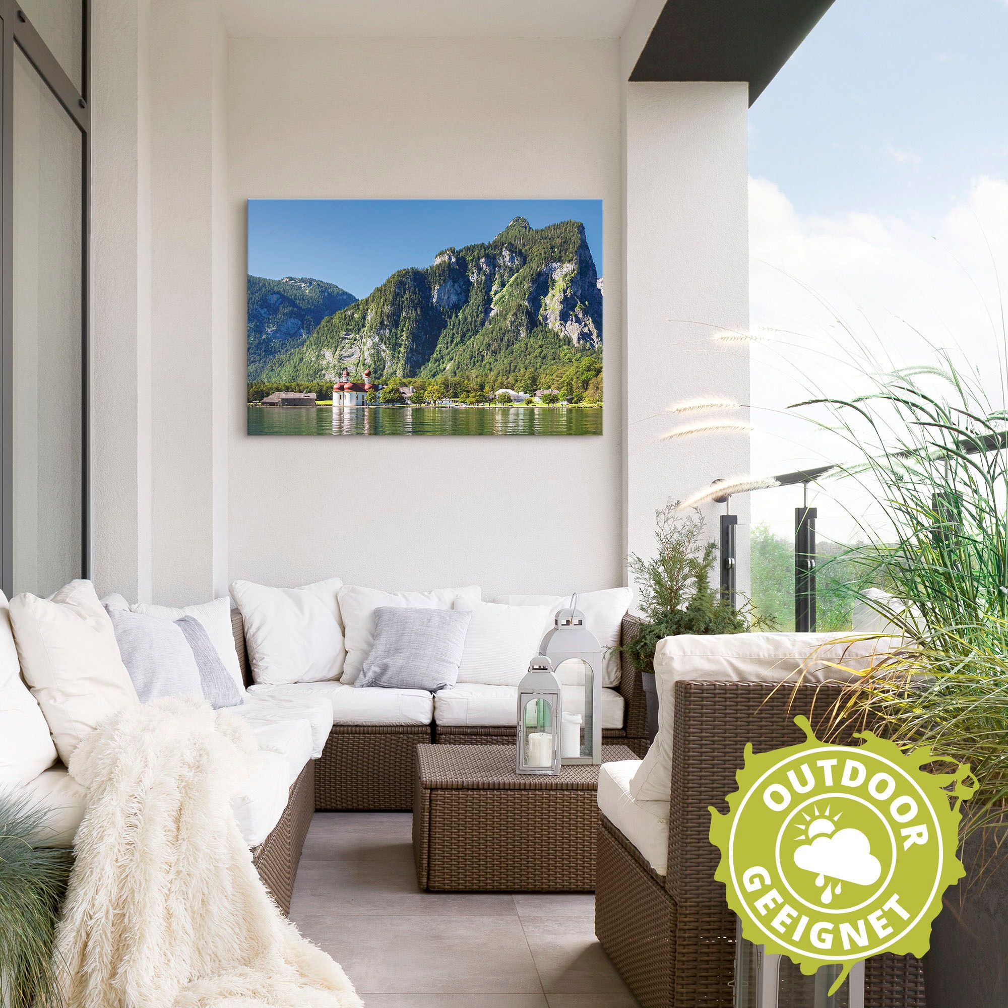 Artland Wandbild »Blick auf den Königssee« Berge & Alpenbilder 1 Stk. tlg. als Alubild, Leinwandbild in verschied. Größen