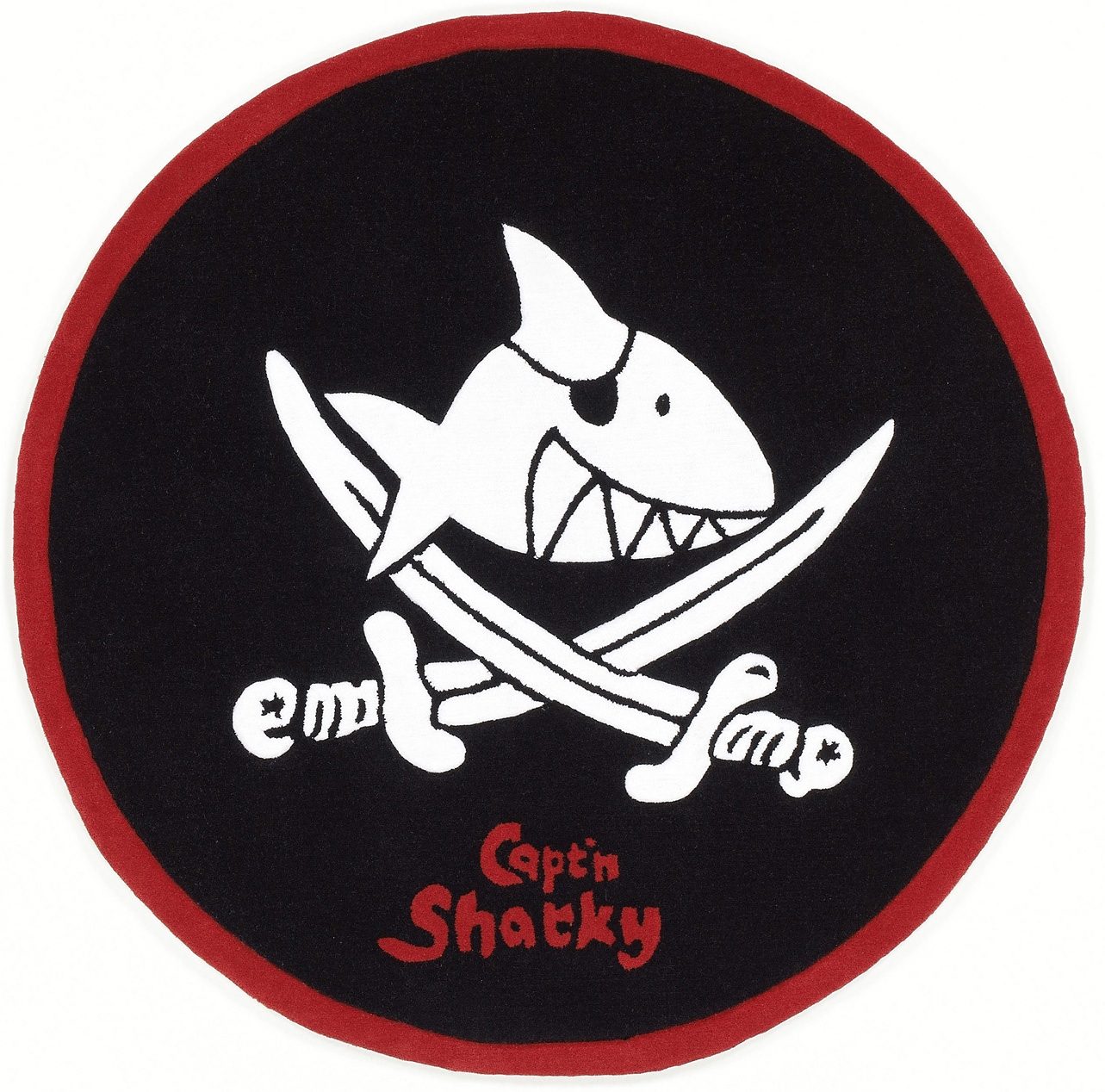 Capt`n Sharky Kinderteppich »SH-2360-01«, rund, 10 mm Höhe, handgearbeiteter Konturenschnitt