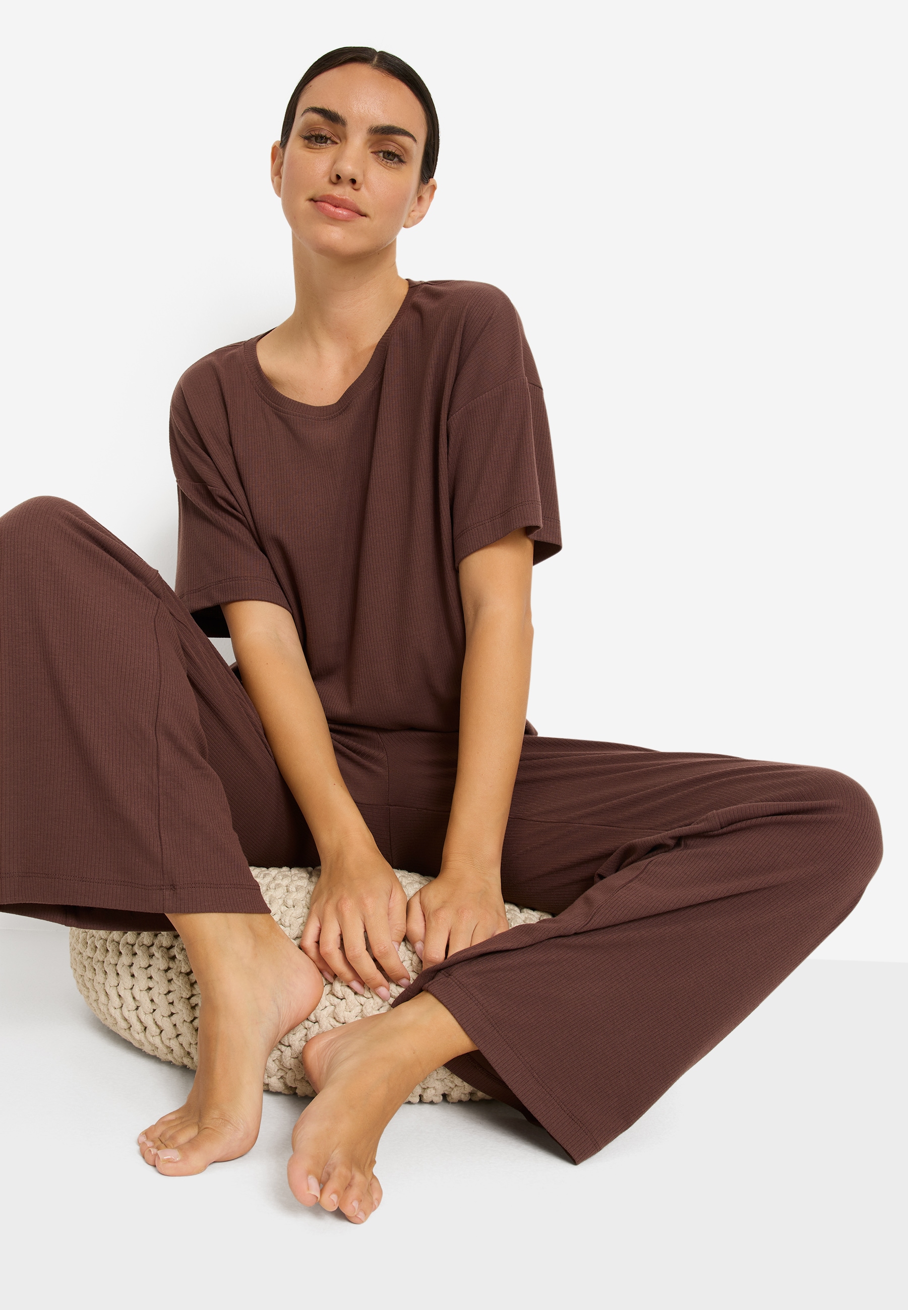 LSCN by LASCANA Pyjama Set, 2 mit kleiner Zierknopfleiste an der Hose