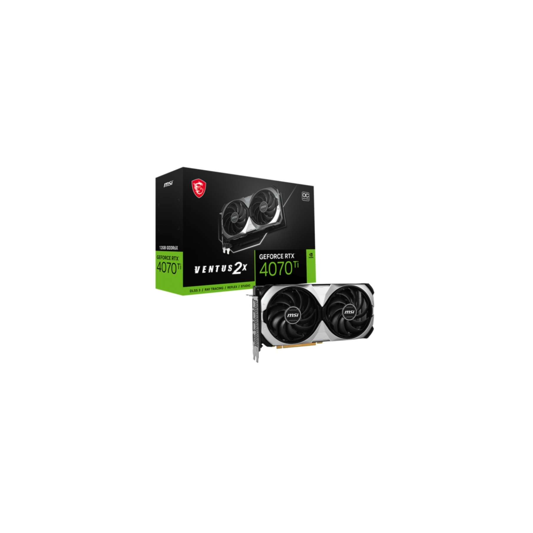 MSI Grafikkarte »GeForce RTX™ 4070 Ti VENTUS 2X 12G OC«, 12 GB, GDDR6X