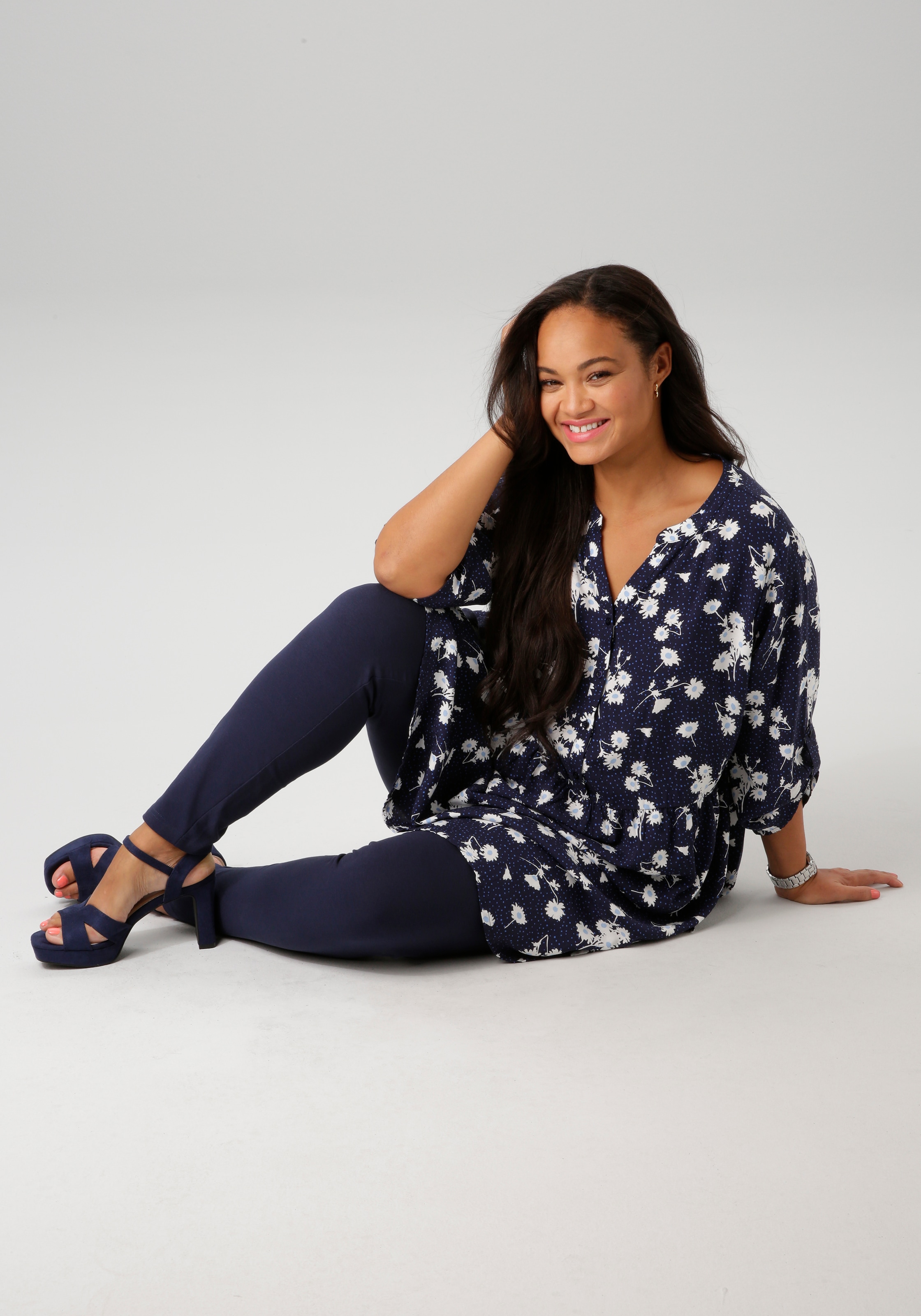 Aniston PLUS Leggings, aus elastischer Single Jersey-Qualität