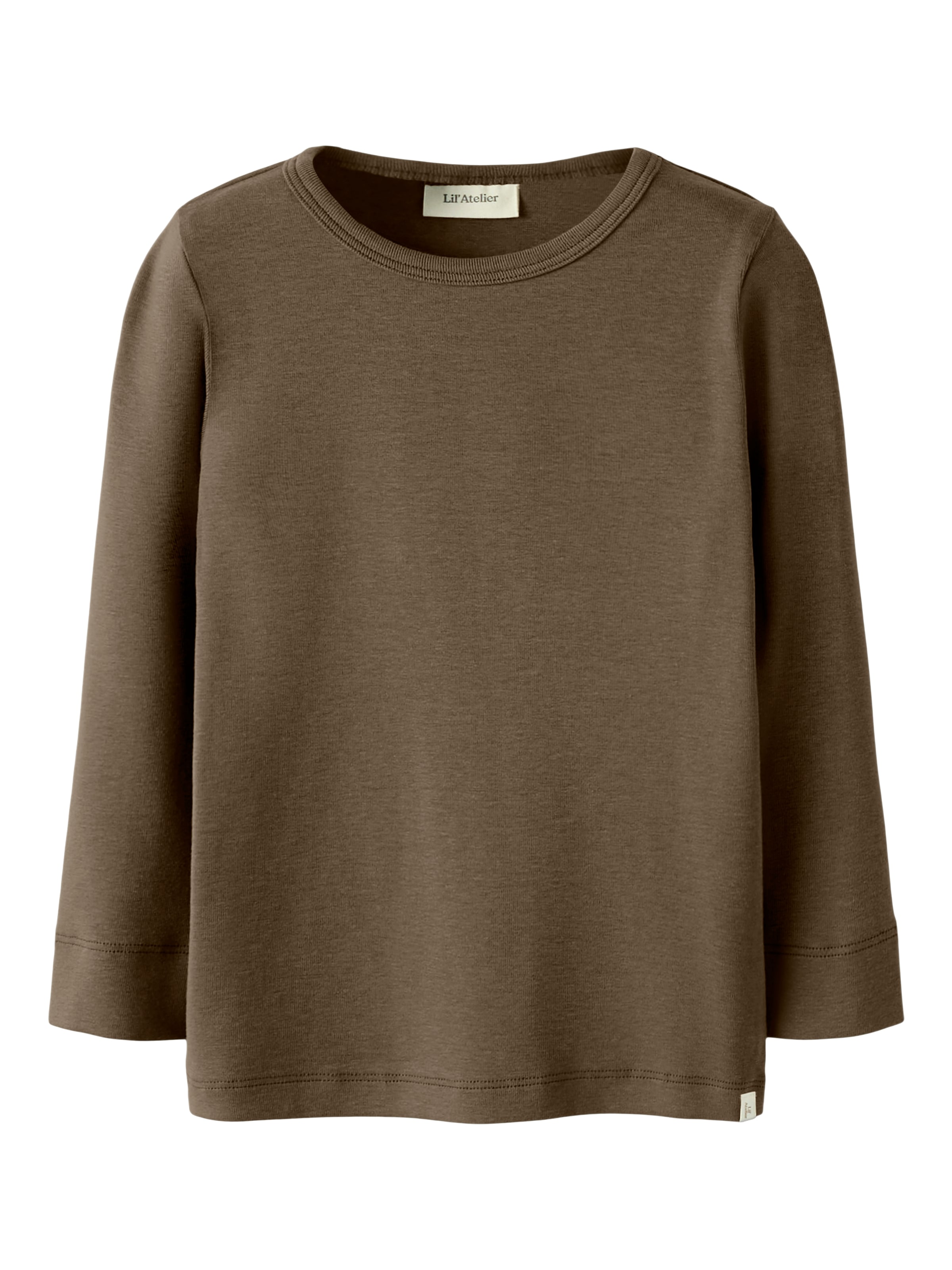 Lil' Atelier Langarmshirt »NMNGAYO LS SLIM TOP LIL NOOS« Baumwollmischung
