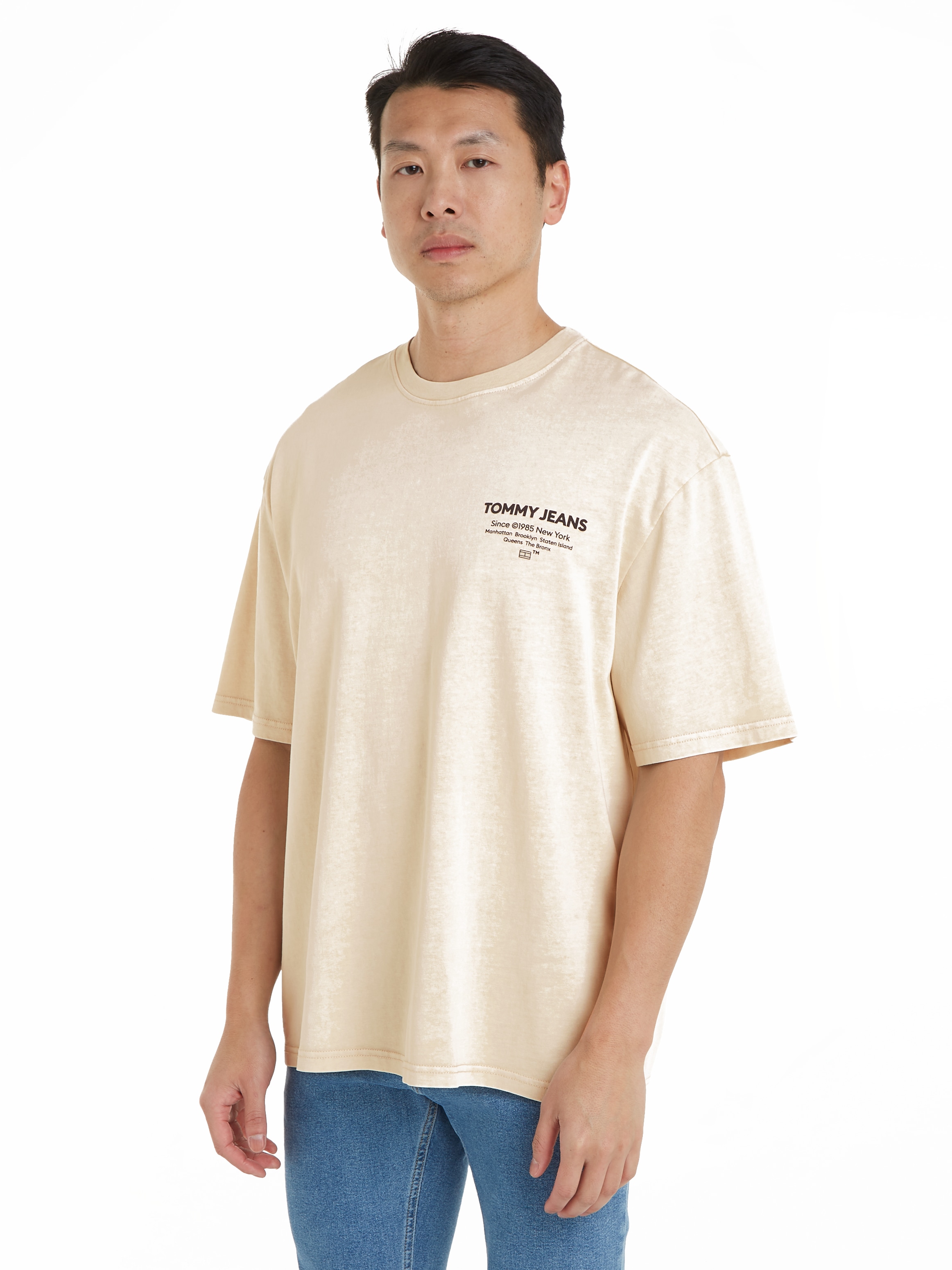 T-Shirt »TJM REG WASHED ESSENTIAL TJ TEE«, mit Rückenprint