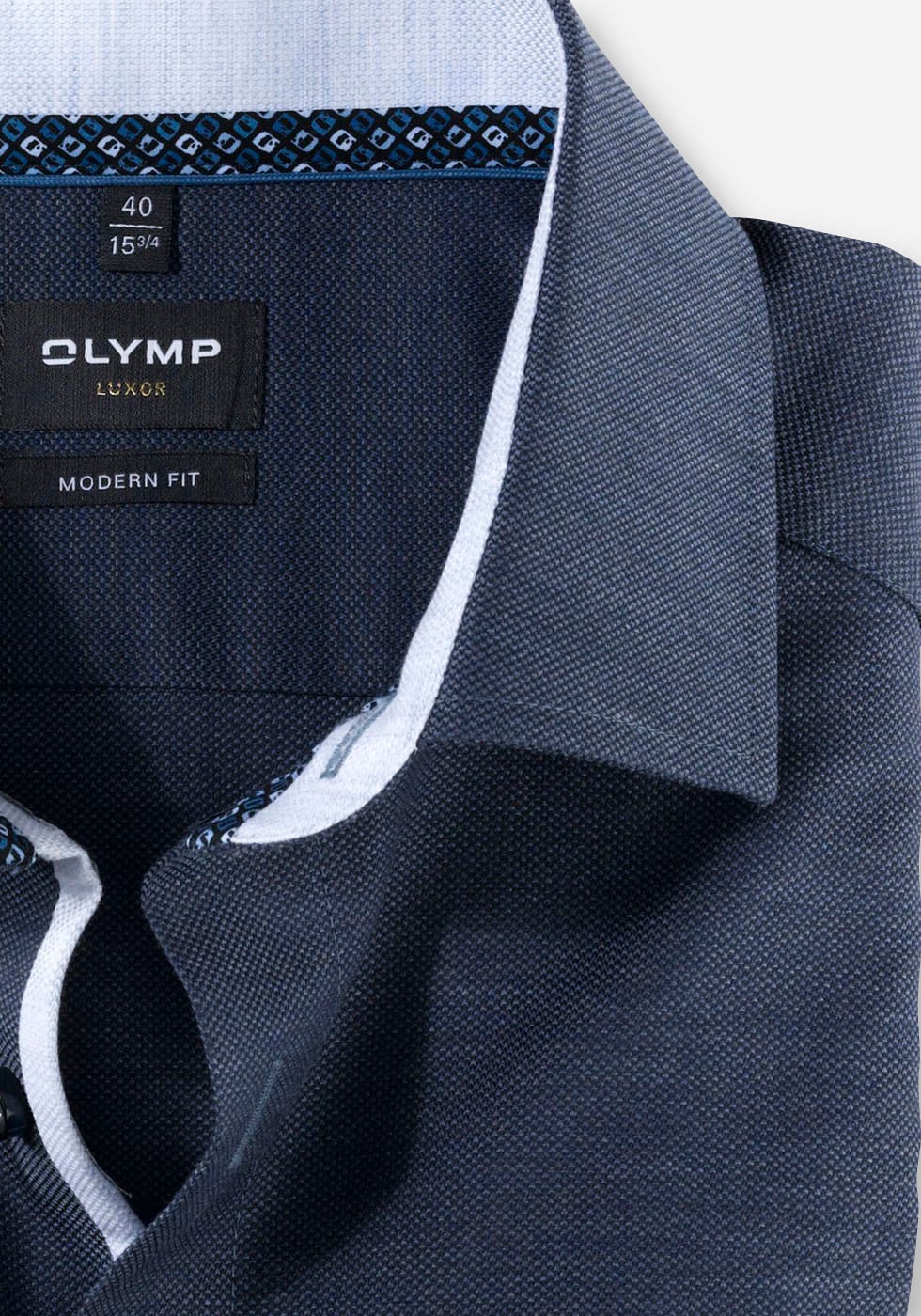 mit shoppen modern online tonigem OTTO bei Businesshemd Logo-Stitching OLYMP fit«, »Luxor