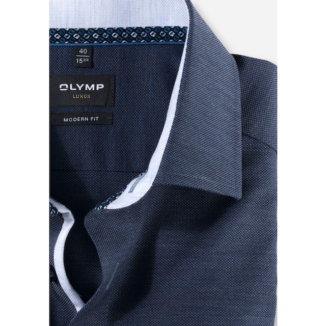 OLYMP Businesshemd »Luxor modern fit«, mit tonigem Logo-Stitching online  shoppen bei OTTO