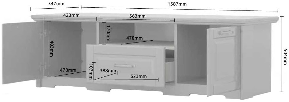 Home affaire TV-Board »Evergreen«, OTTO Soft-Close-Funktion bei mit