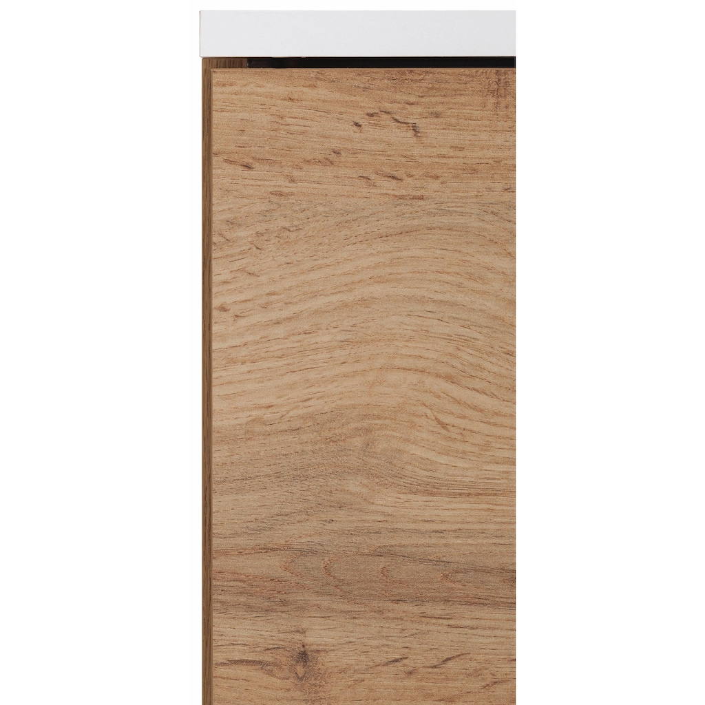 Schildmeyer Hängeschrank »Rhodos«, Breite 60 cm, verstellbarer Einlegeboden, Metallgriffe, 1 offenes Fach & 2 Türen