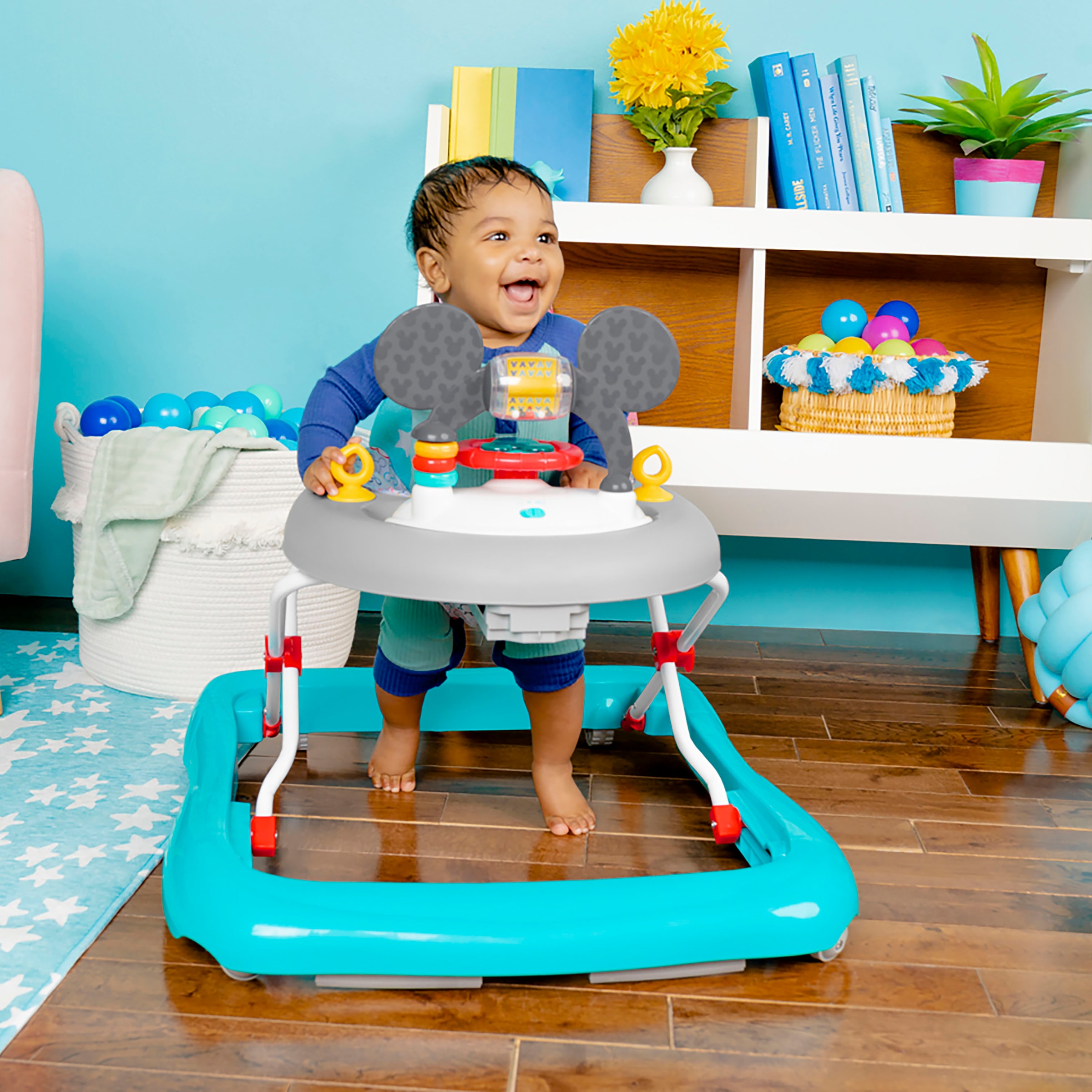 Bright Starts Lauflernhilfe »MICKEY MOUSE Tiny Trek™ Walker, Original Bestie™, 2-in-1 Walker«, mit Licht und Sound