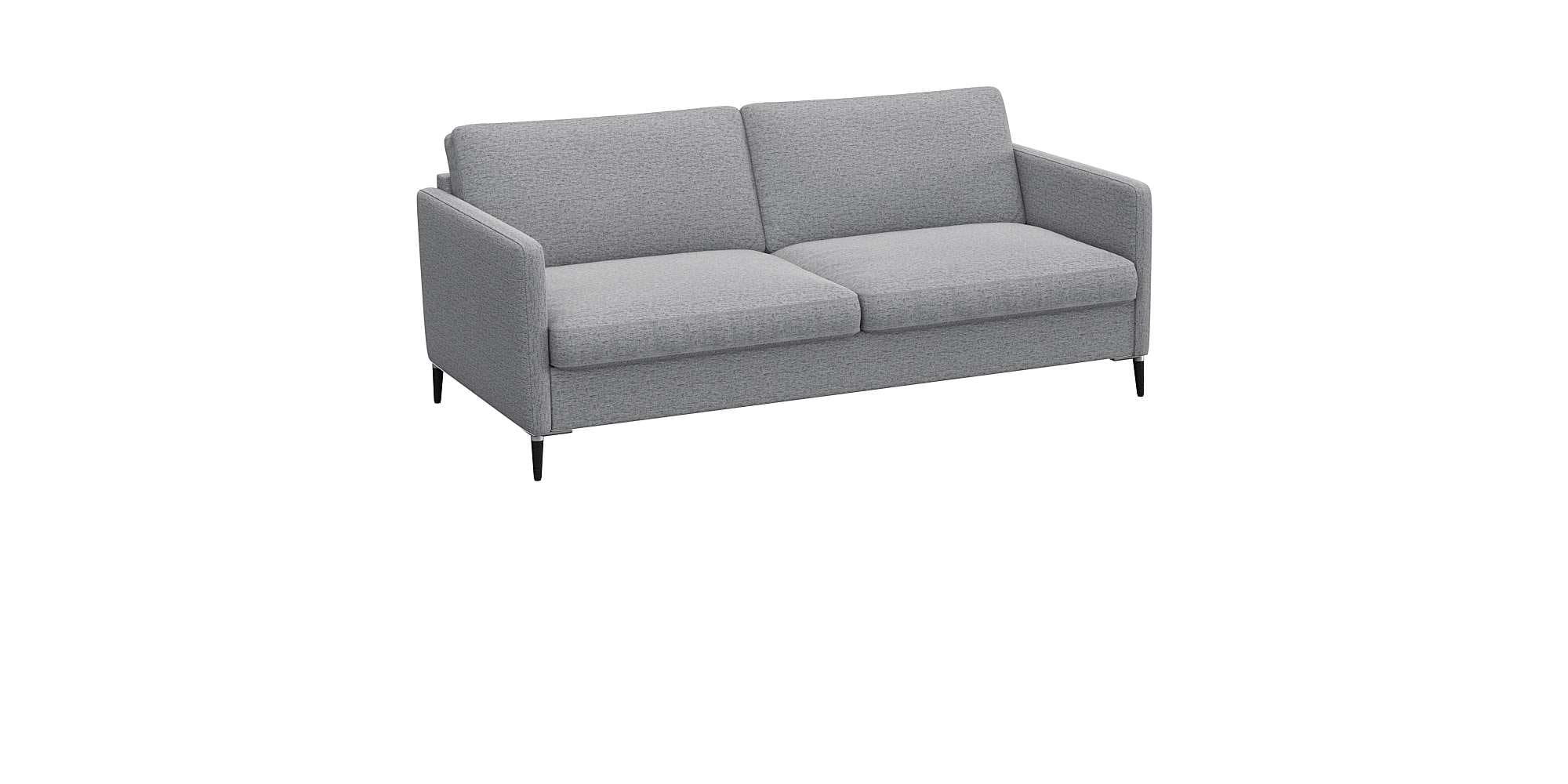 FLEXLUX 2,5-Sitzer »Fiore, super bequem durch hochwertigen Sitzaufbau mit Kaltschaum« schmale Armlehnen, Füße Alu+schwarz