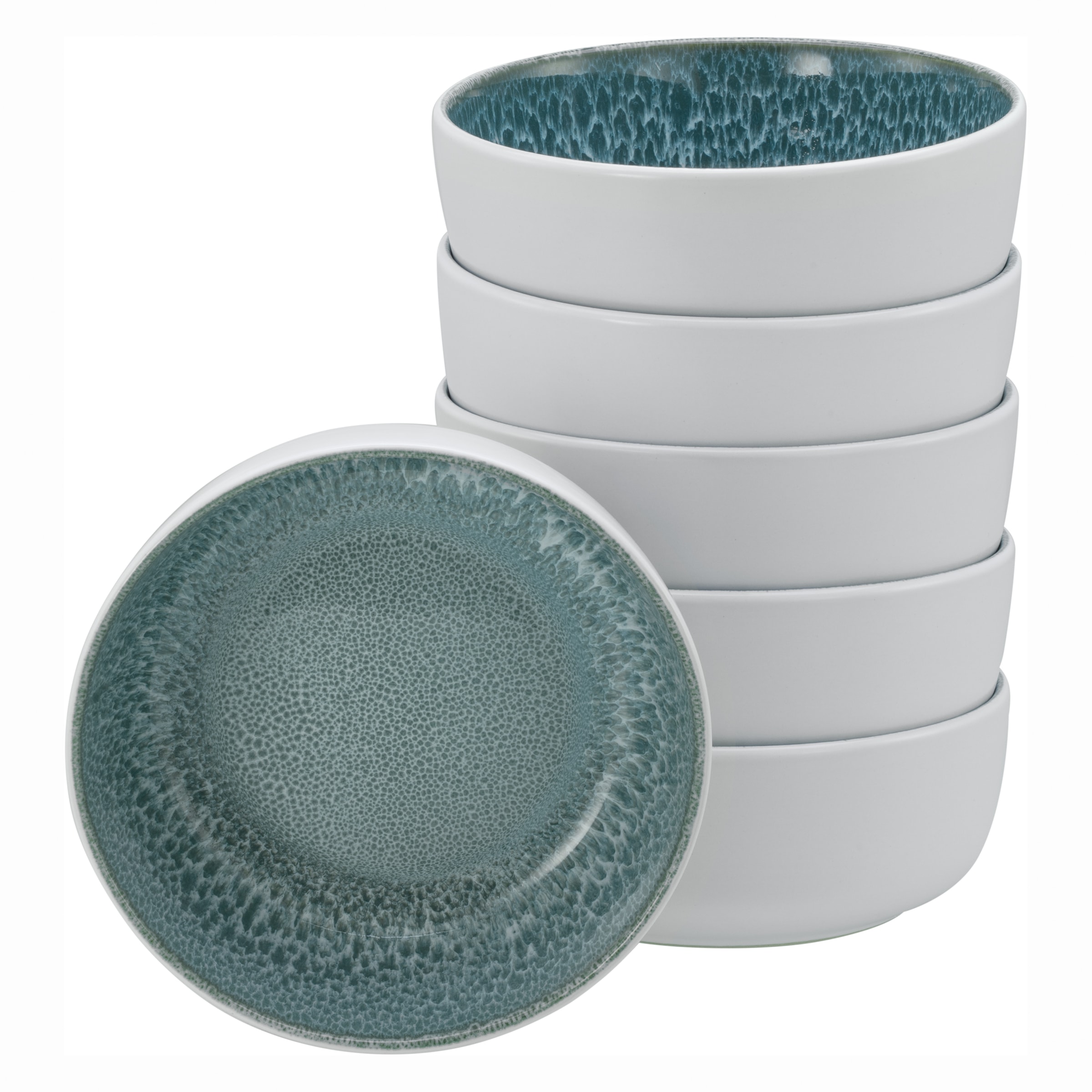 My Home Müslischale »modernes Schüssel-Set Nydala, Geschirr-Set, Bowl« 6 Stk. aus Steinzeug hohe Haltbarkeit, spülmaschinen- & mikrowellengeeignet,...