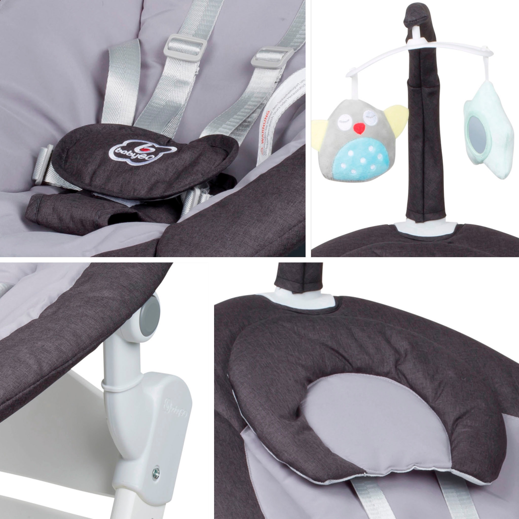 BabyGo Babywippe »Homey«, bis 9 kg, mit Schaukelbewegungen und Sound