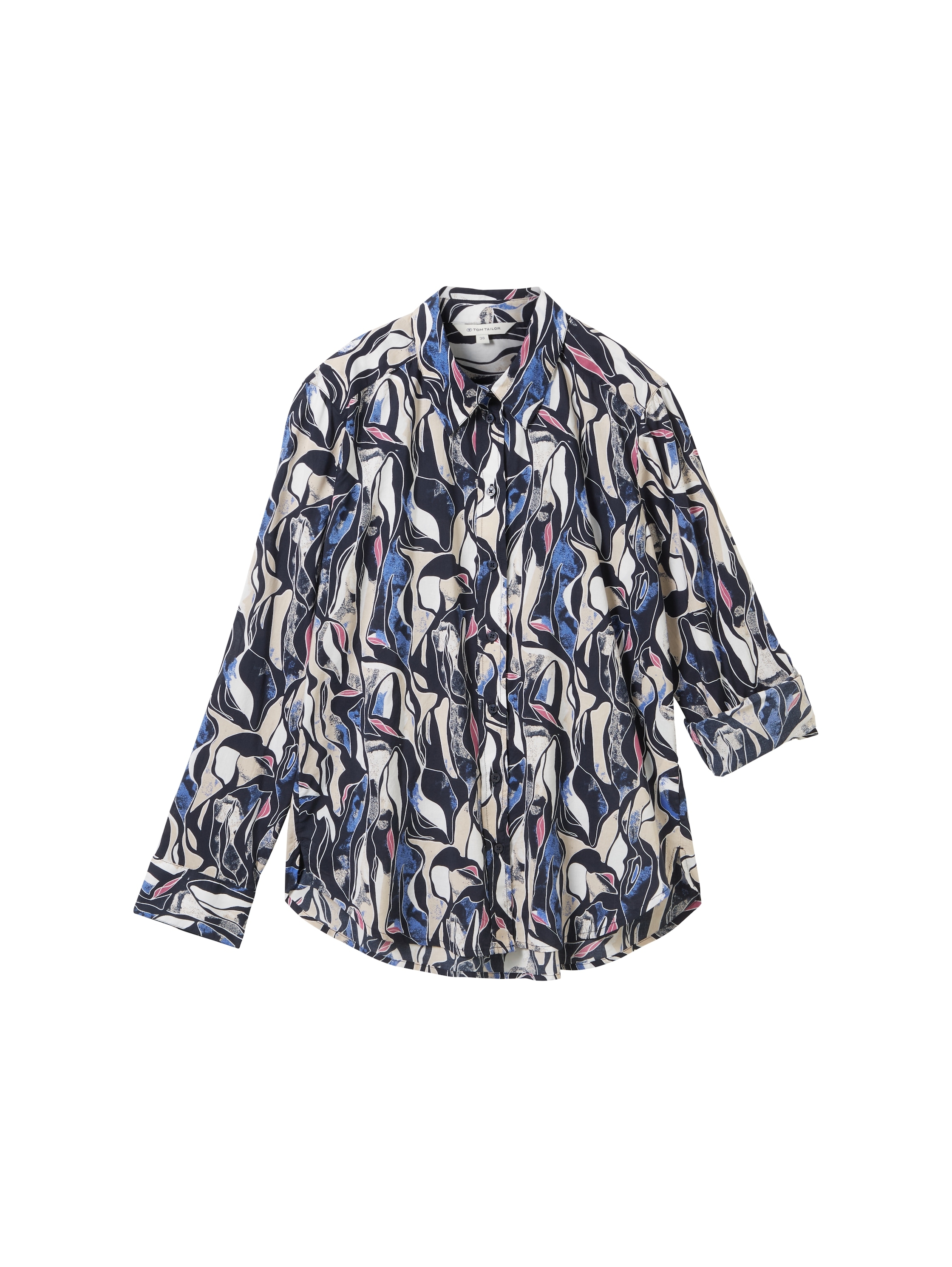 TOM TAILOR Langarmbluse, mit All-Over Print