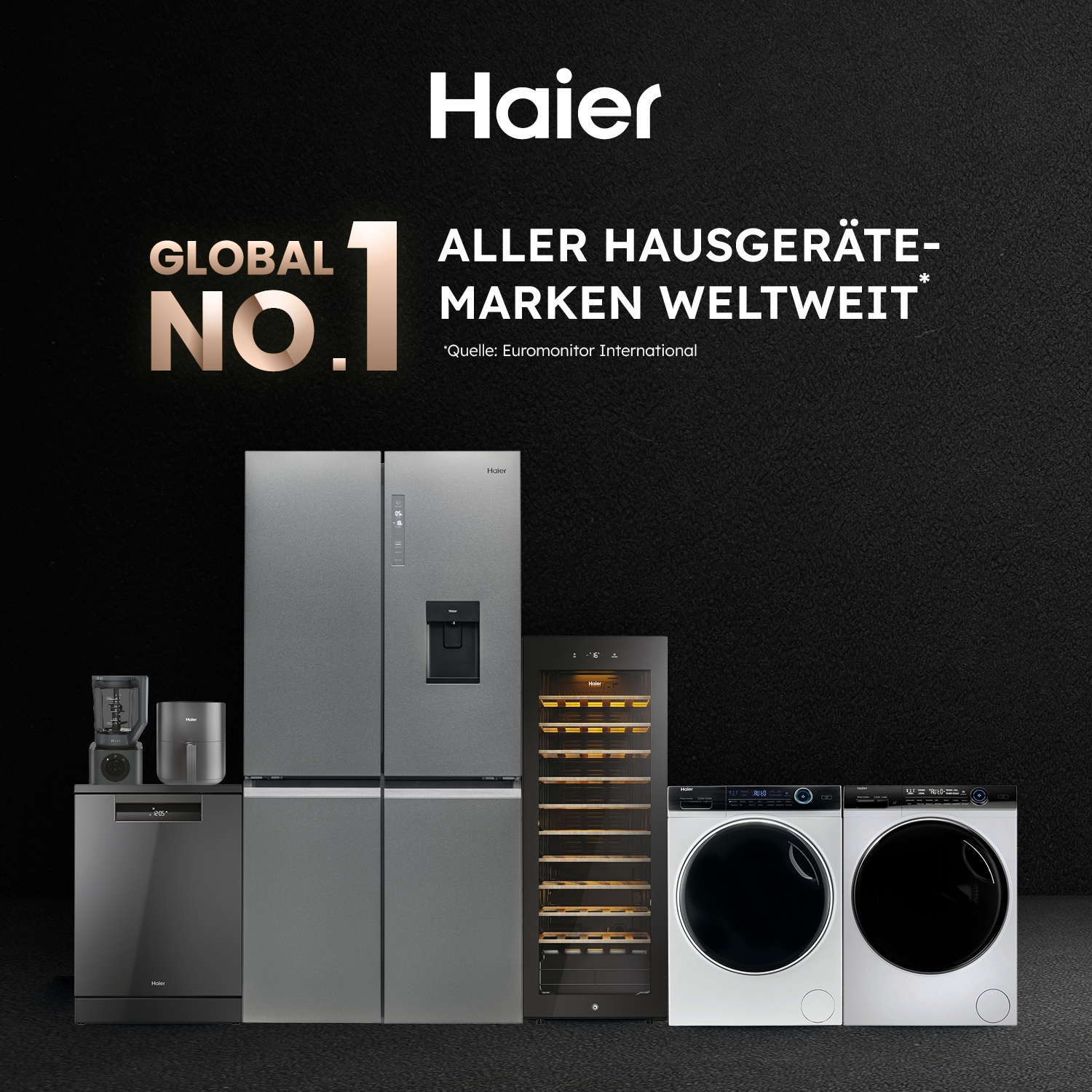 Haier Kühl-/Gefrierkombination 3D 60 Series 7 »HTW7620ANMG«, WIFI connected, Innovative Gefrier-Schubladen: Sparen Energie