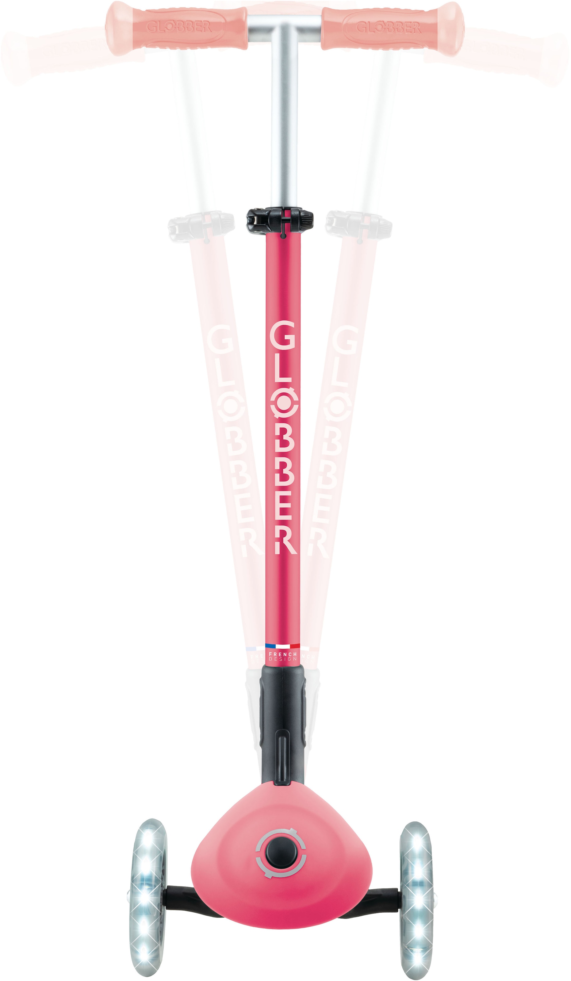 Globber Tretroller »ELITE GLOW LIGHTS, mit Leuchtrollen und Glow-Effekt«
