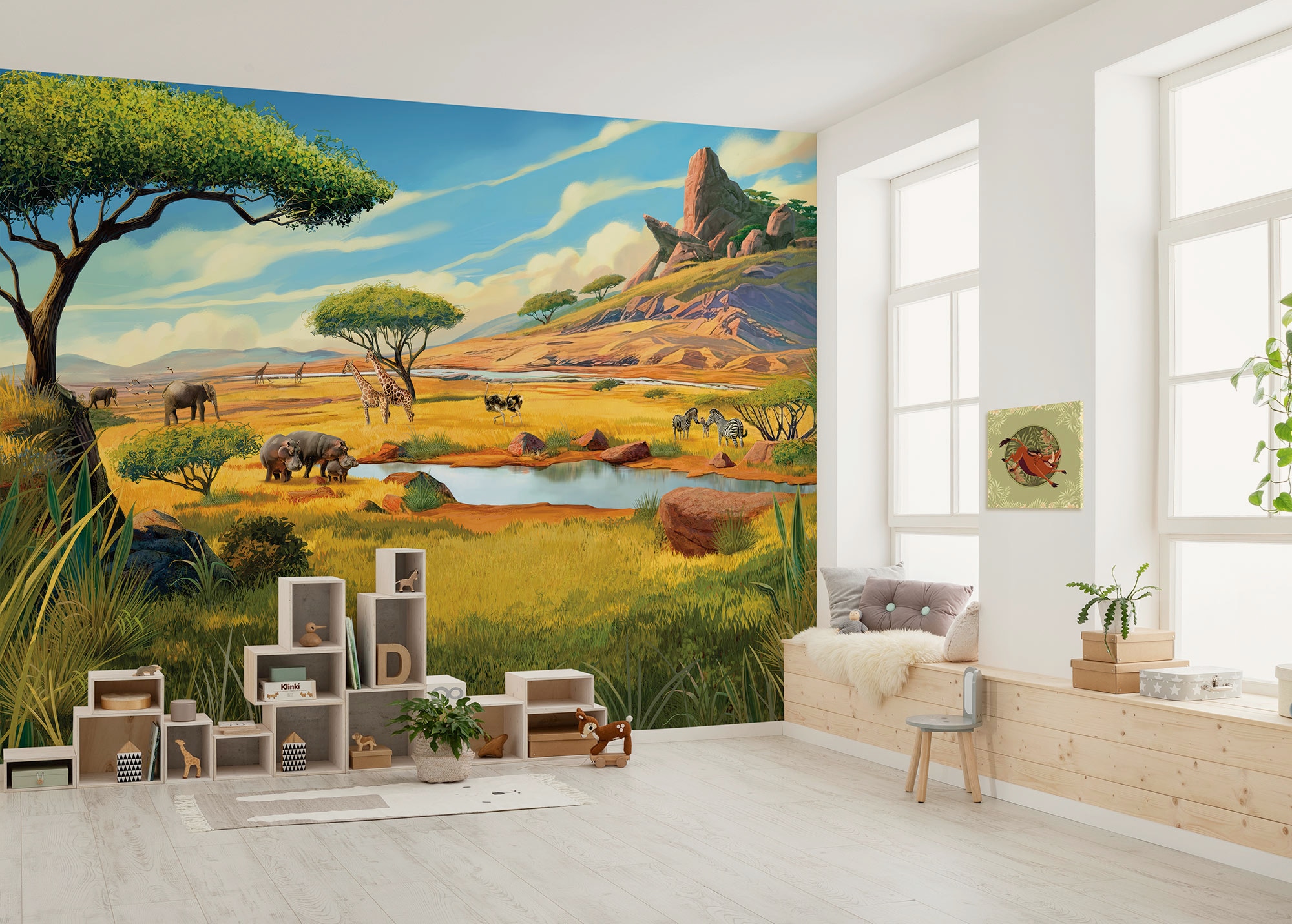 Komar Leinwandbild »Disney The Lion King Wild and Free Since 1994«, Disney, (1 St.), 40 x 40 cm (Breite x Höhe) - Kinderzimmer, Dekoration