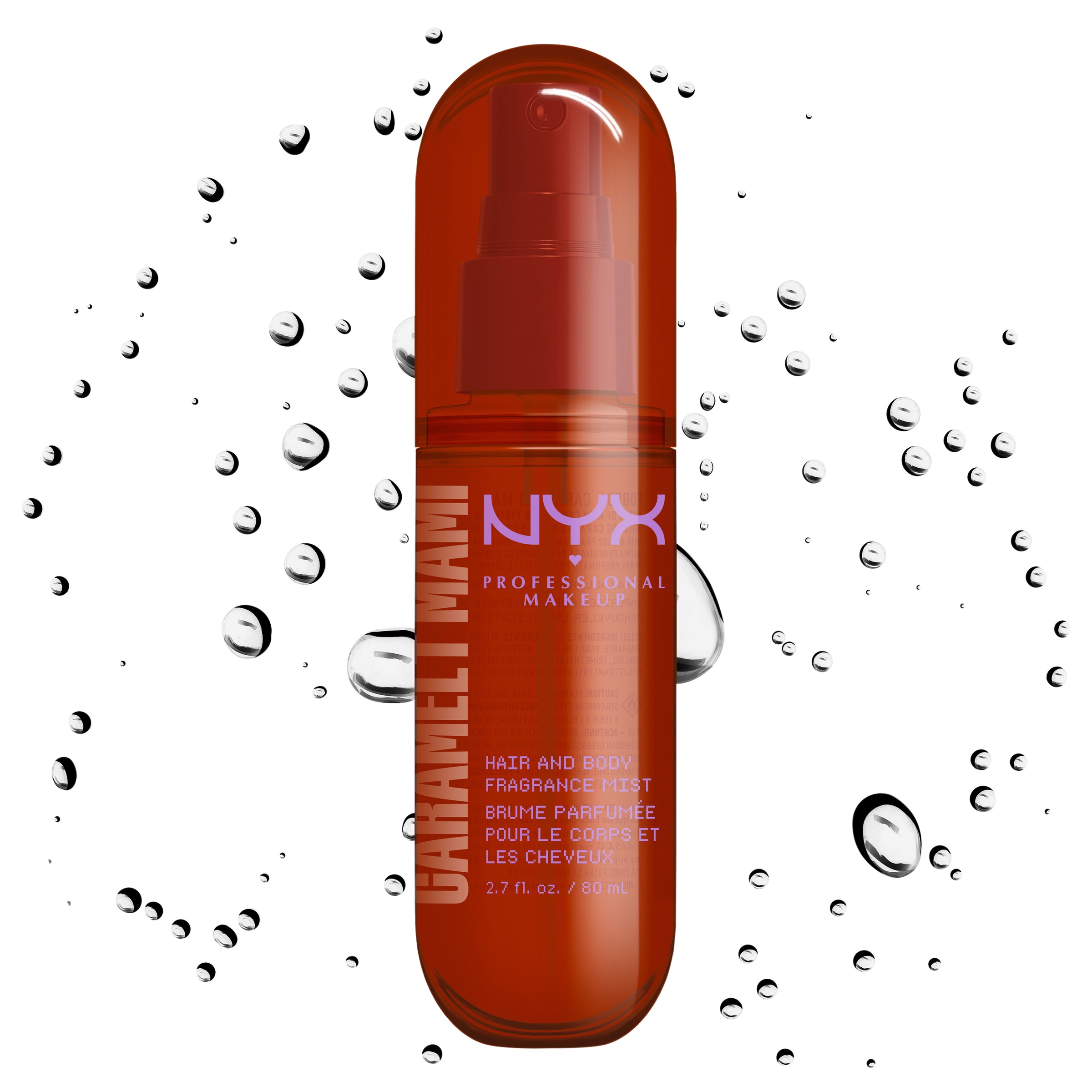 NYX PROFESSIONAL MAKEUP Bodyspray »CARAMELT MAMI HAIR & BODY MIST« duftet nach Karamell & Pistazie