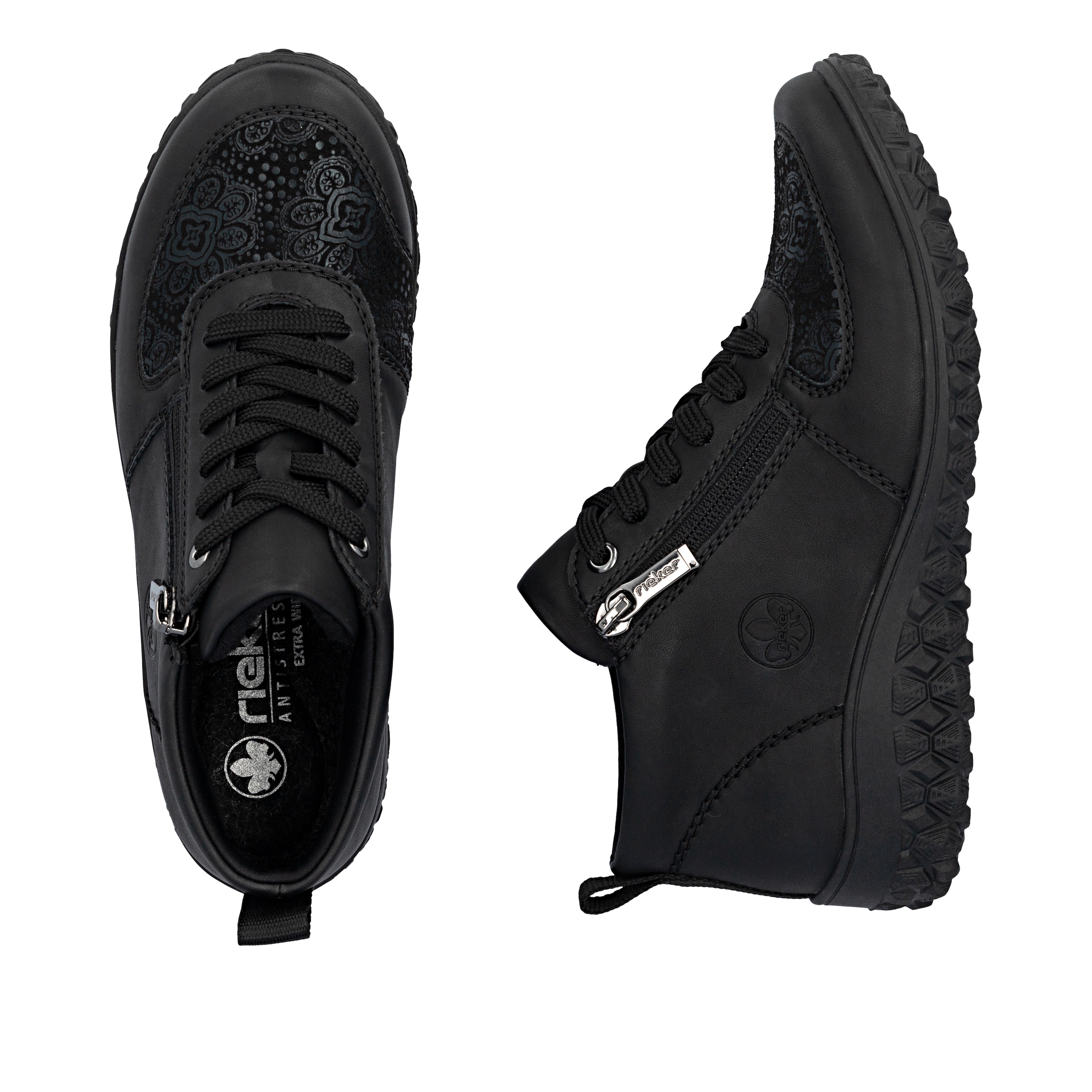 Rieker Sneakerboots  High Top Sneaker, Schnürboots, Stiefelette mit floralem Muster
