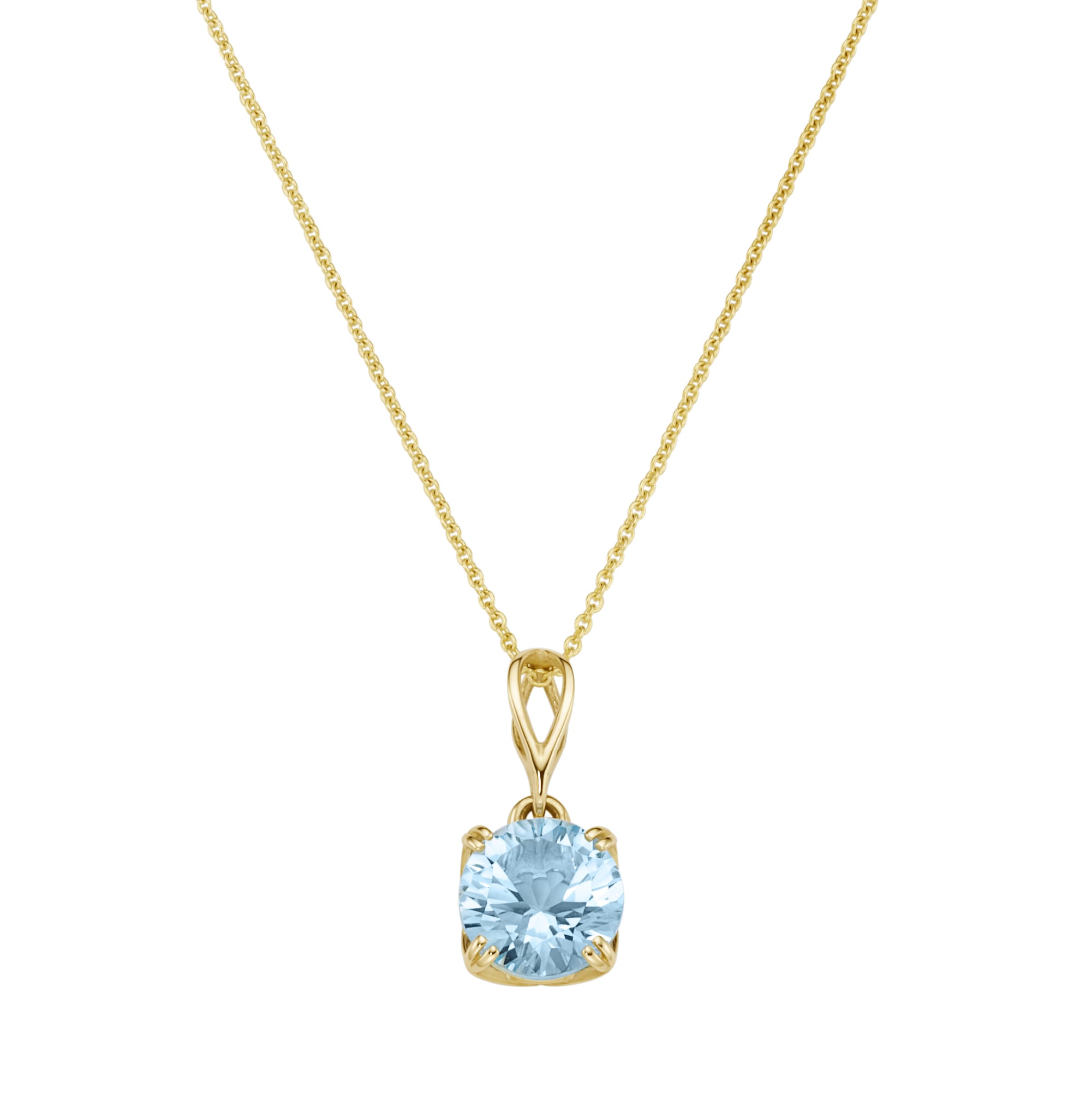 Luigi Merano Goldkette »Kette mit rundem Edelstein Anhänger, Gold 585«