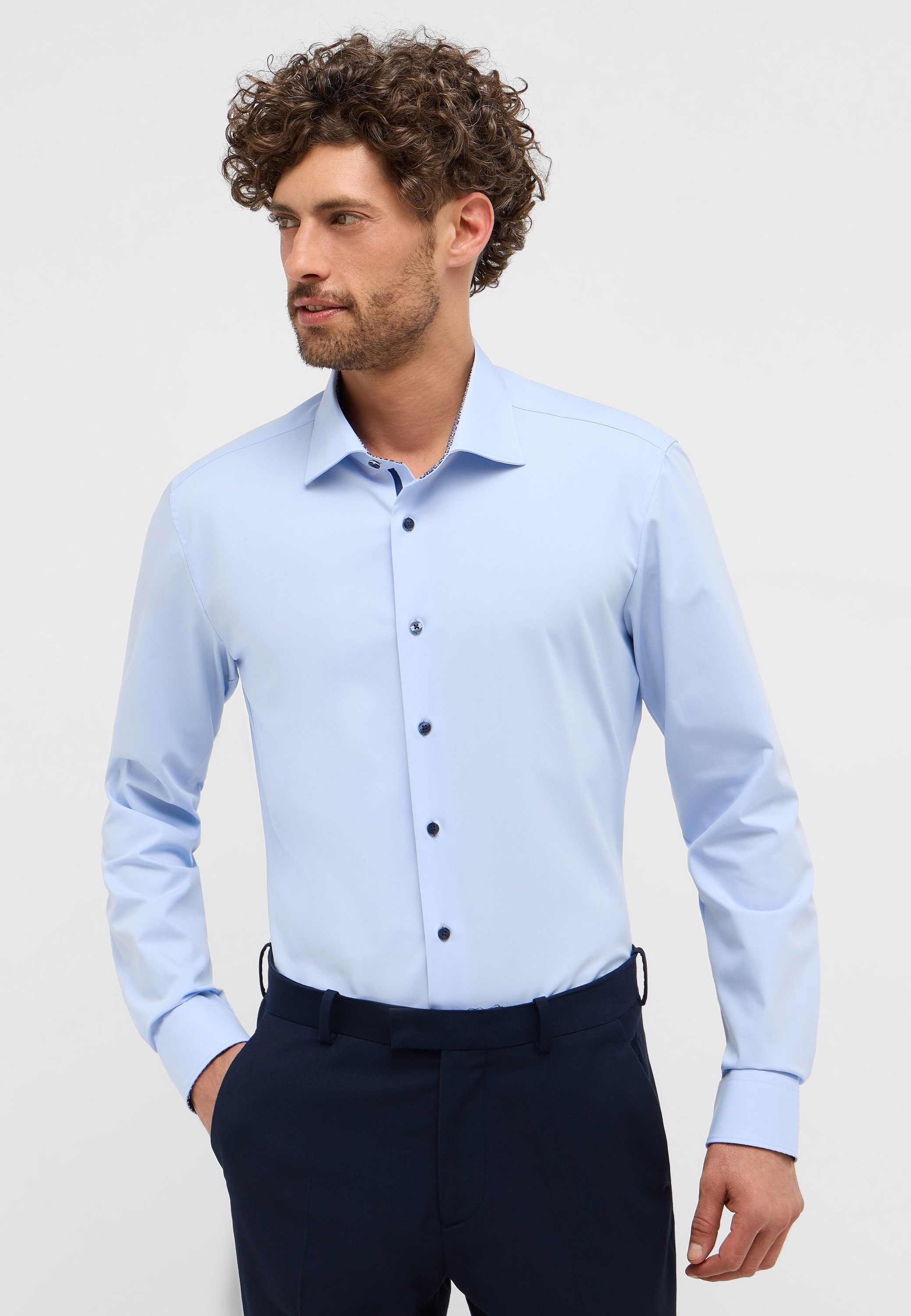 Eterna Langarmhemd »SLIM FIT« NON IRON (bügelfrei)