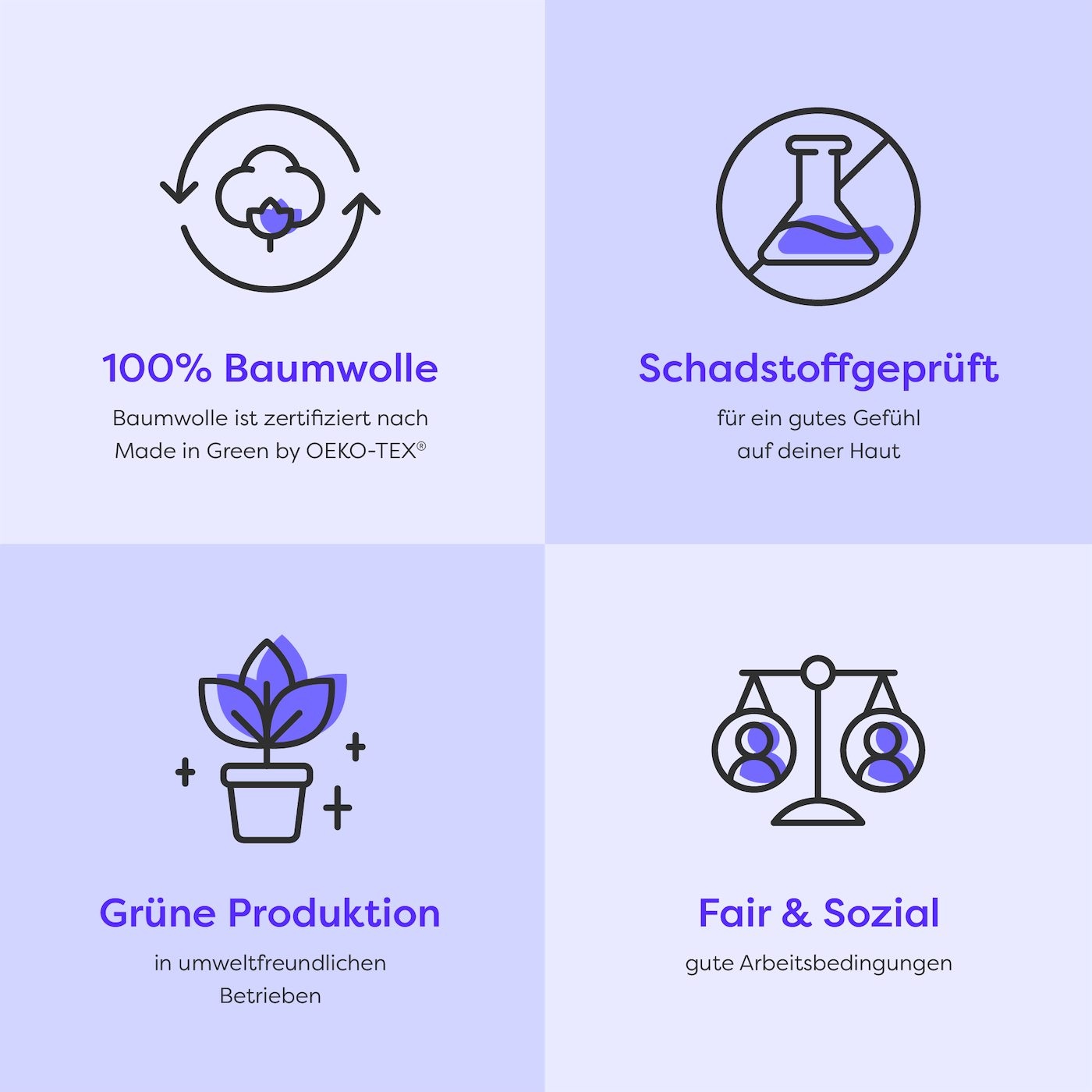 Wolkenfeld Spannbettlaken »100% Baumwolle - Superweiches Bettlaken für Matratzen von 5 bis 20cm« Rutschfest & Blickdicht - 90x200, 140x200, 160x200, 180x200 200x200