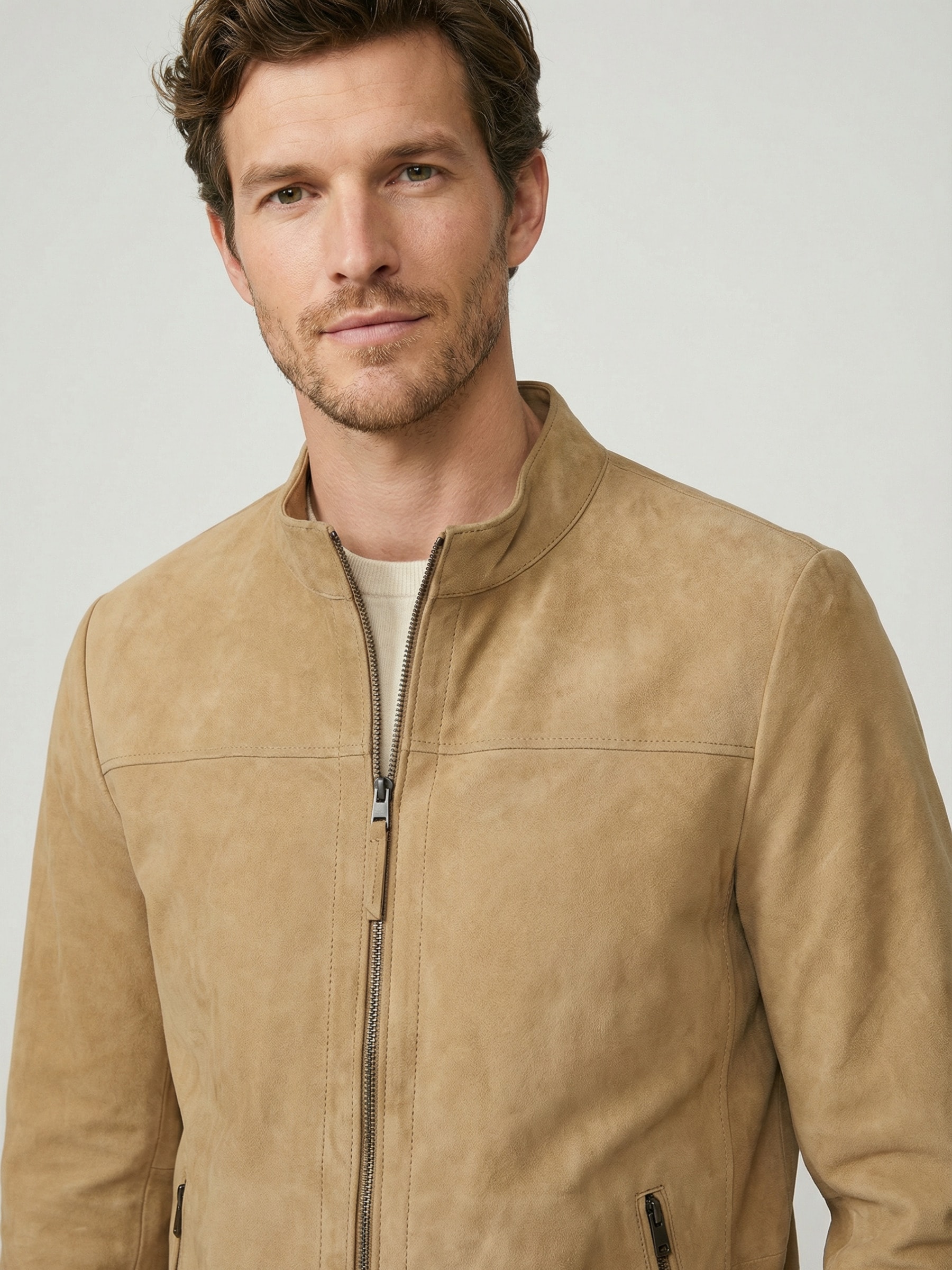 RICANO Blouson »Lederjacke Tomaso« ohne Kapuze Handgefertigt aus echtem Leder