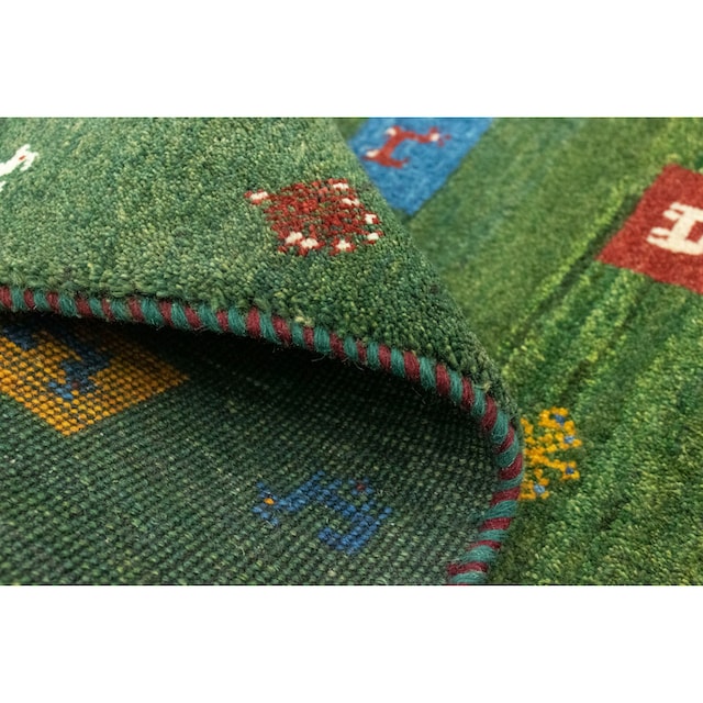 bei handgeknüpft grün«, »Gabbeh rechteckig, OTTO Teppich morgenland kaufen Wollteppich handgeknüpft