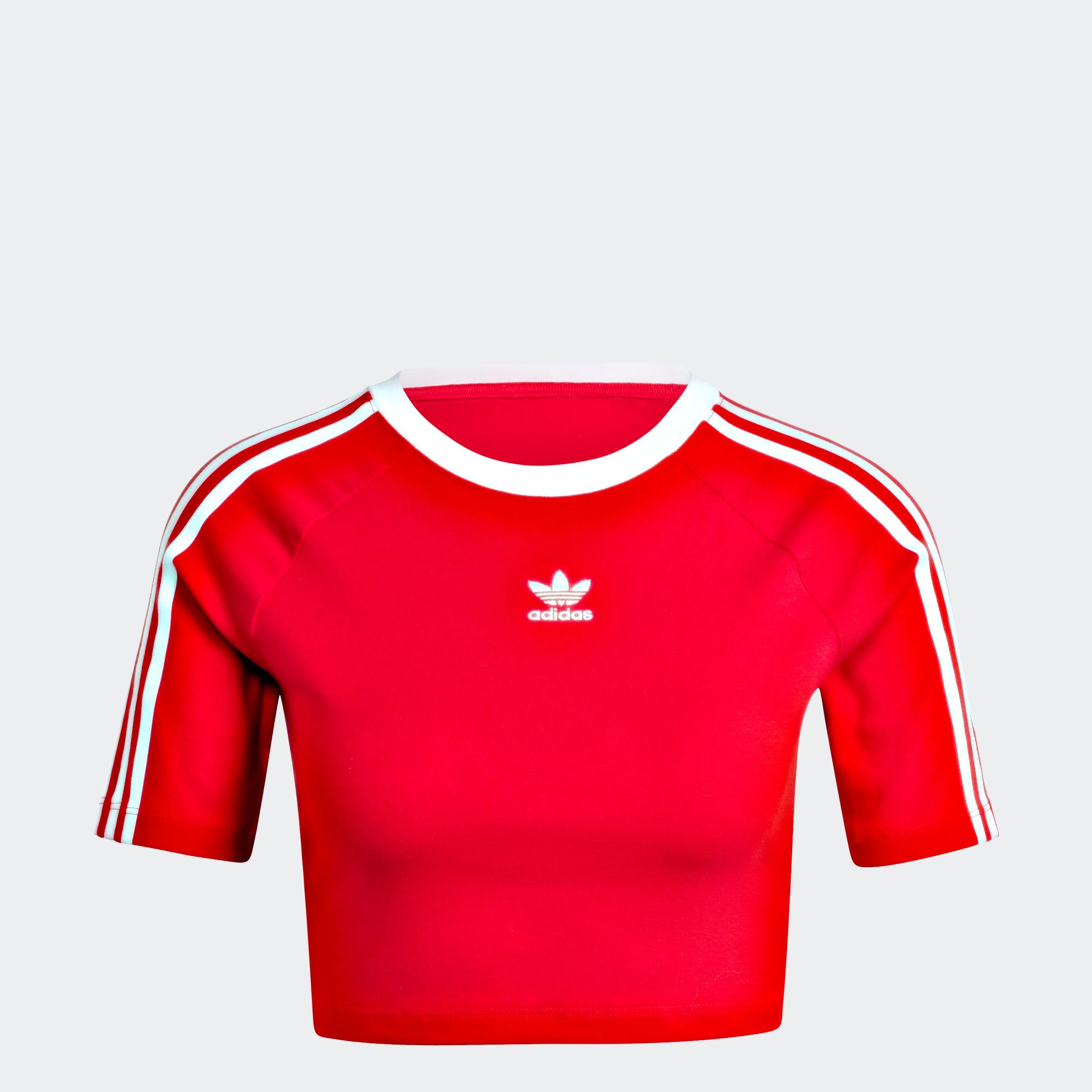 adidas Originals T-Shirt »3 S BABY TEE«, Cropped drei Streifen Shirt