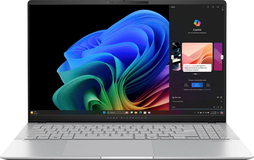 Asus Notebook »Vivobook S 15 OLED S5507QA-MA052W«, 39,6 cm, / 15,6 Zoll, Qualcomm, Snapdragon X Elite, Adreno, 1000 GB SSD