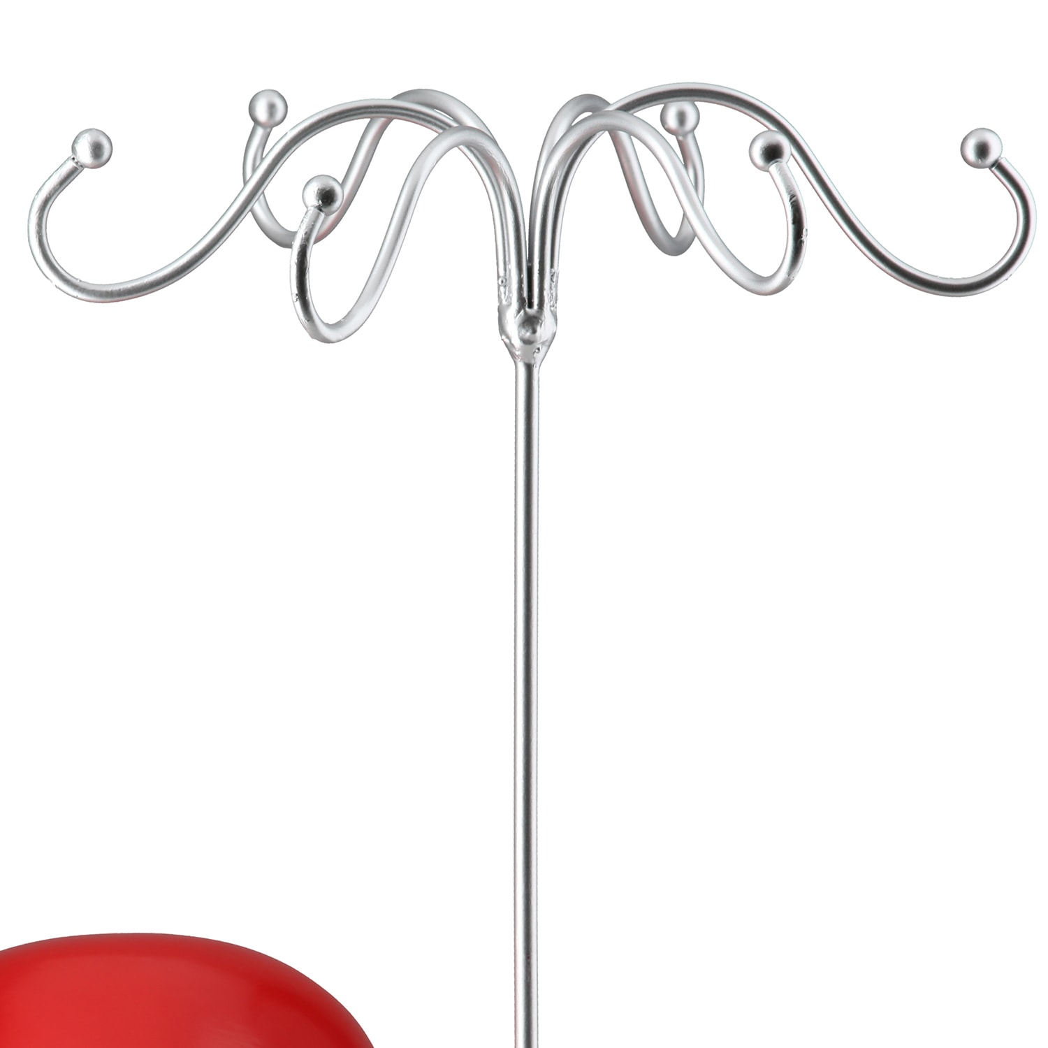 GILDE Schmuck Etagere »Figur; Schmuckständer Frau Chloe rot; silberfarben H. 39,5 cm«, (1 St.)