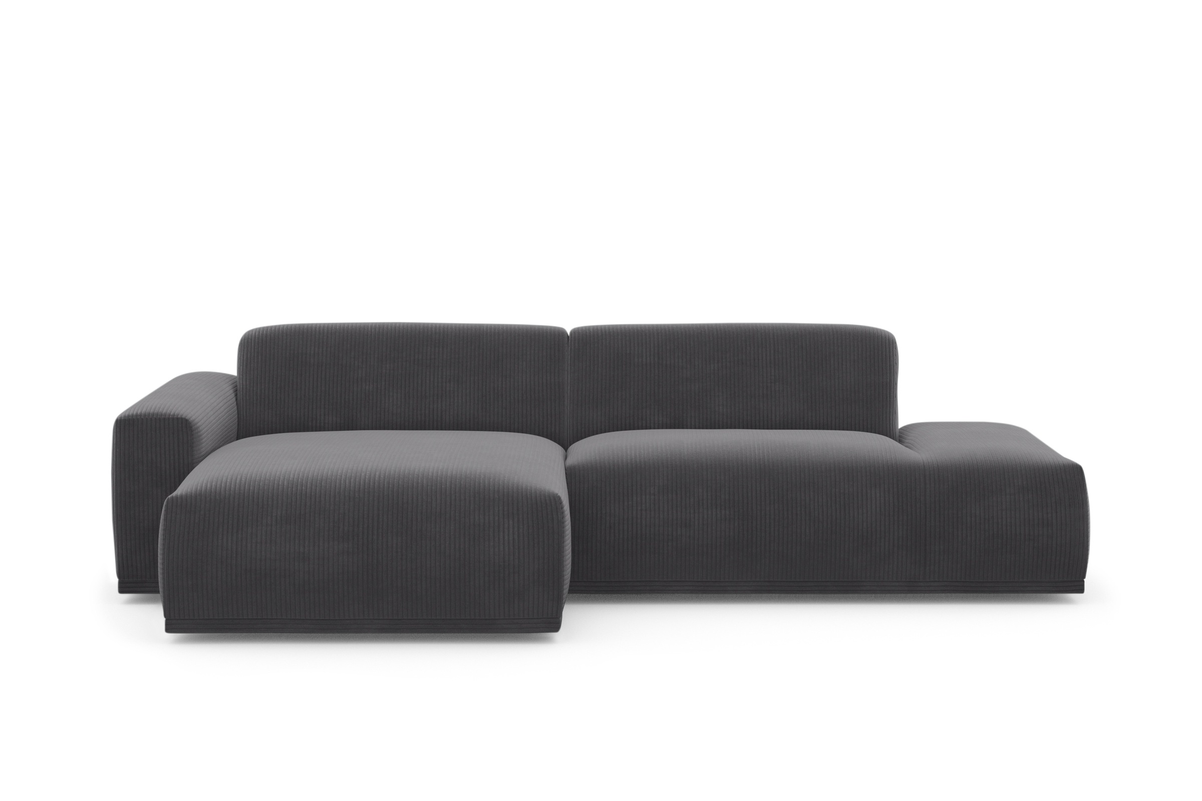TRENDMANUFAKTUR Ecksofa »Braga, mit hochwertigem Kaltschaum, L-Form, in Cord erhältlich« modernes Sofa, Couch mit hohem Sitzkomfort, 275/72/160 cm (B/H/T)