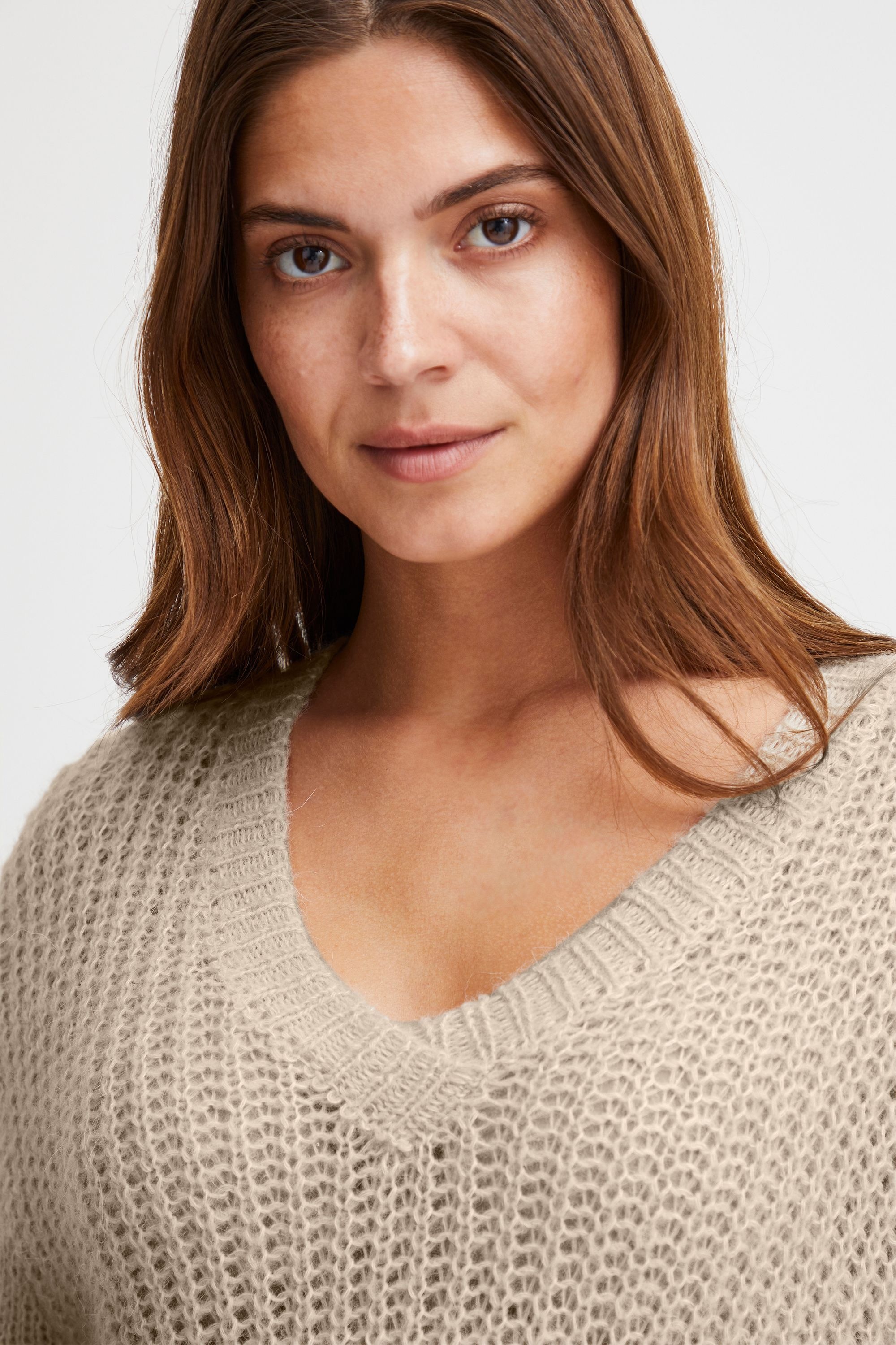 fransa Strickfleece-Pullover »Strickpullover FRBien«