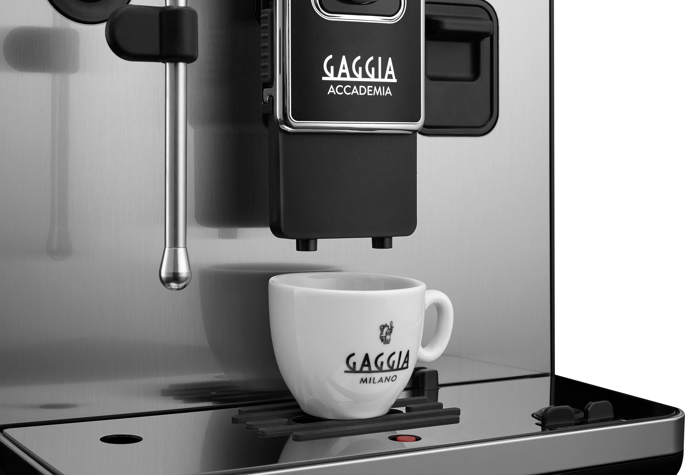 Gaggia Kaffeevollautomat »Accademia Stainless Steel«, vom Erfinder des Espresso - Barista@Home dank Espresso-Plus-System