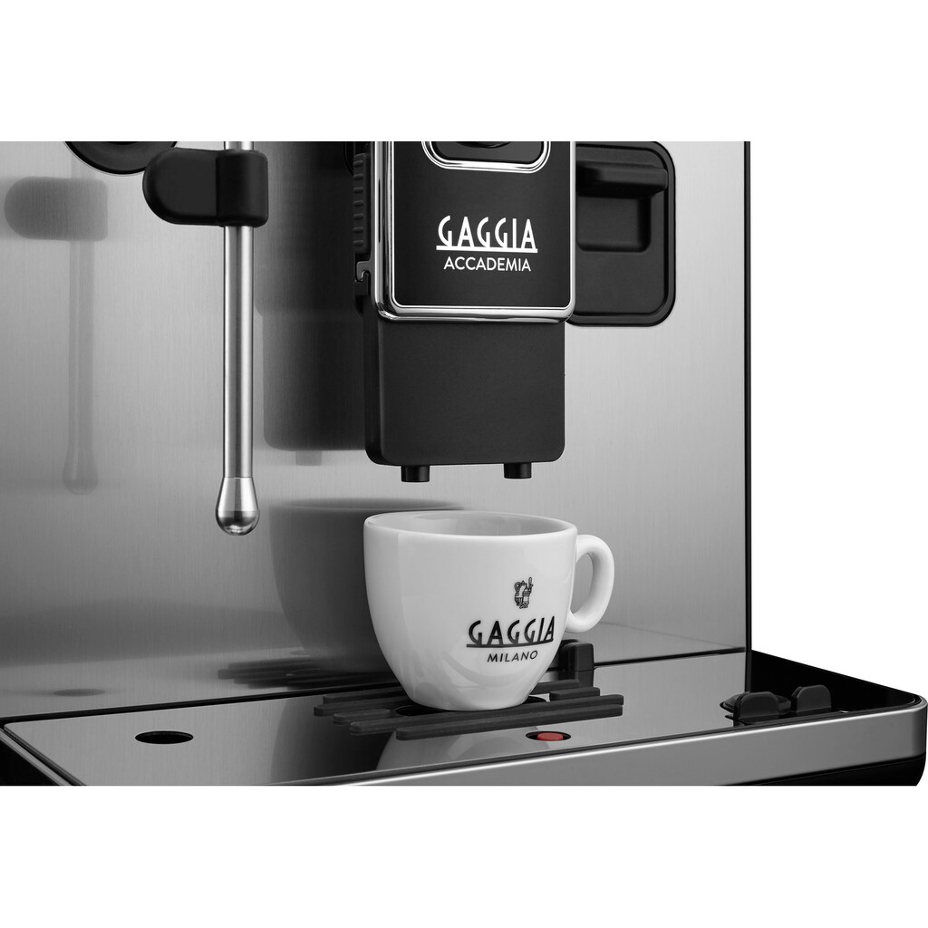 Gaggia Kaffeevollautomat »Accademia Stainless Steel«, vom Erfinder des Espresso - Barista@Home dank Espresso-Plus-System