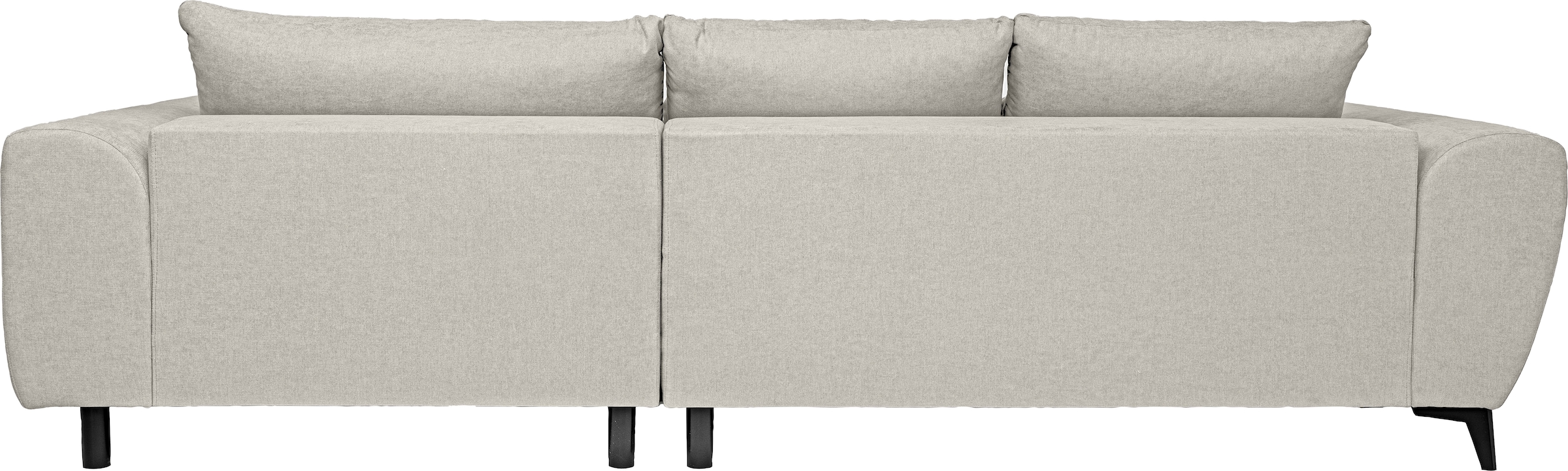 WERK2 Ecksofa »Garay, XXL-Liegefläche: elektrisch ausziehbar auf ca. 228×126 cm« Luxus in Übergröße: XXL-Liegefläche, Komfort-Ottomane & stilvolle Füße