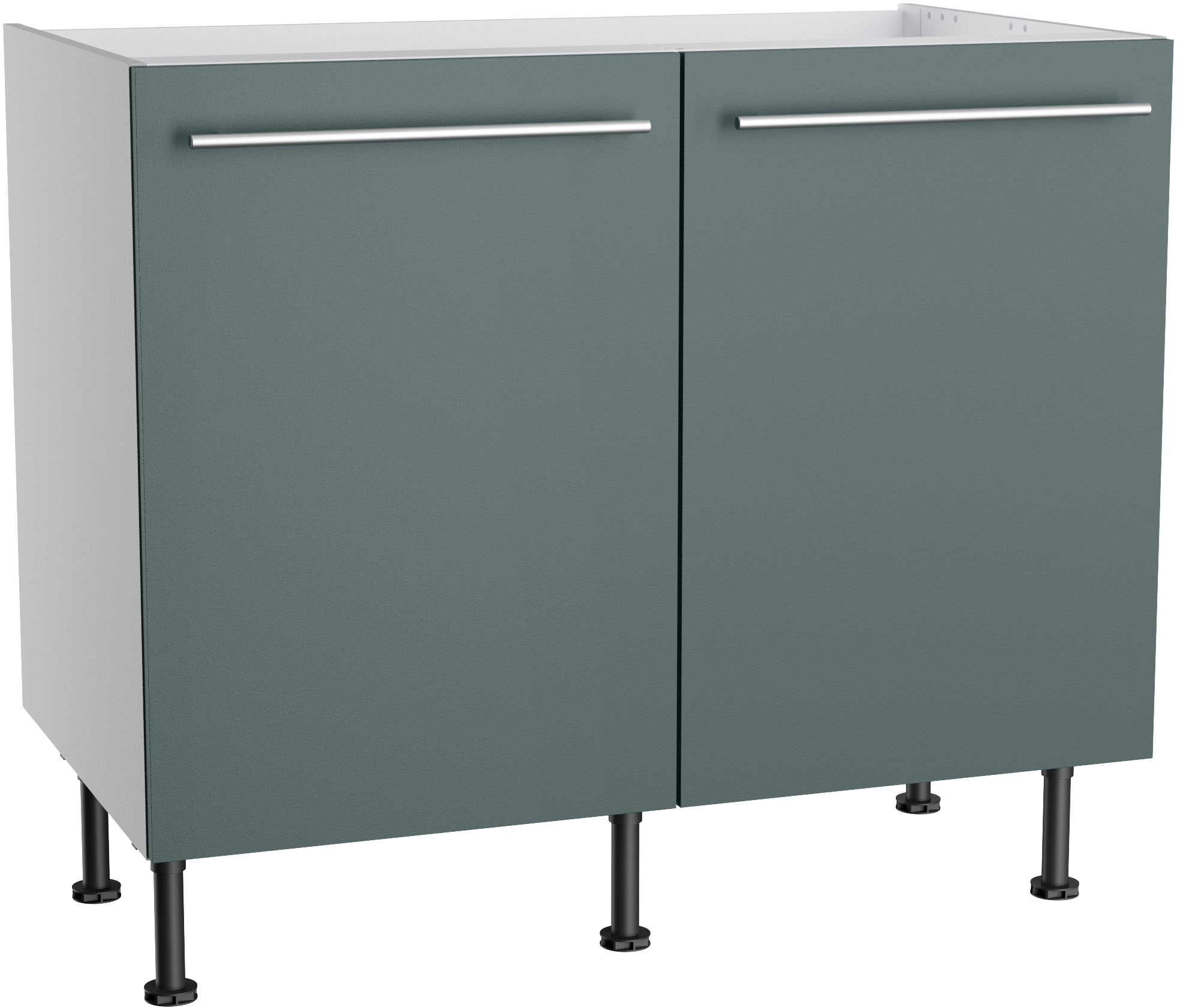 KOCHSTATION Spülenschrank »KS-Bern2«, Breite 100 cm, 2 Türen