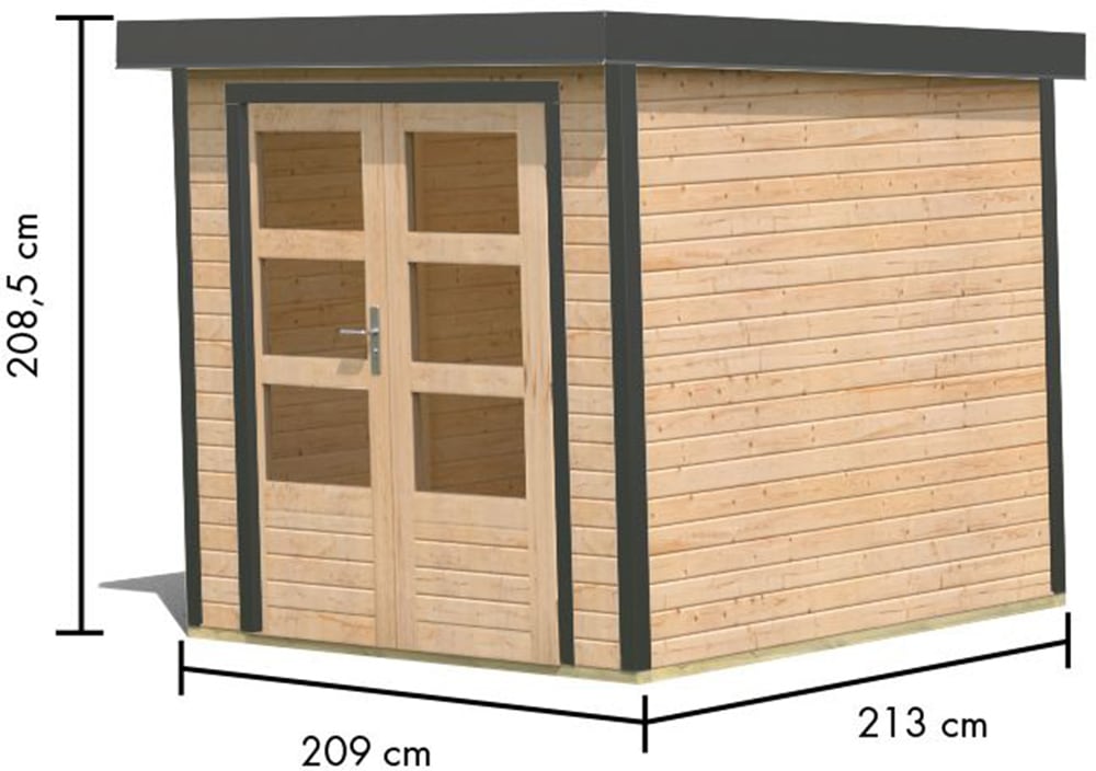 Karibu Gartenhaus »Jupiterino 2, in verschiedenen Farben« Made in Germany