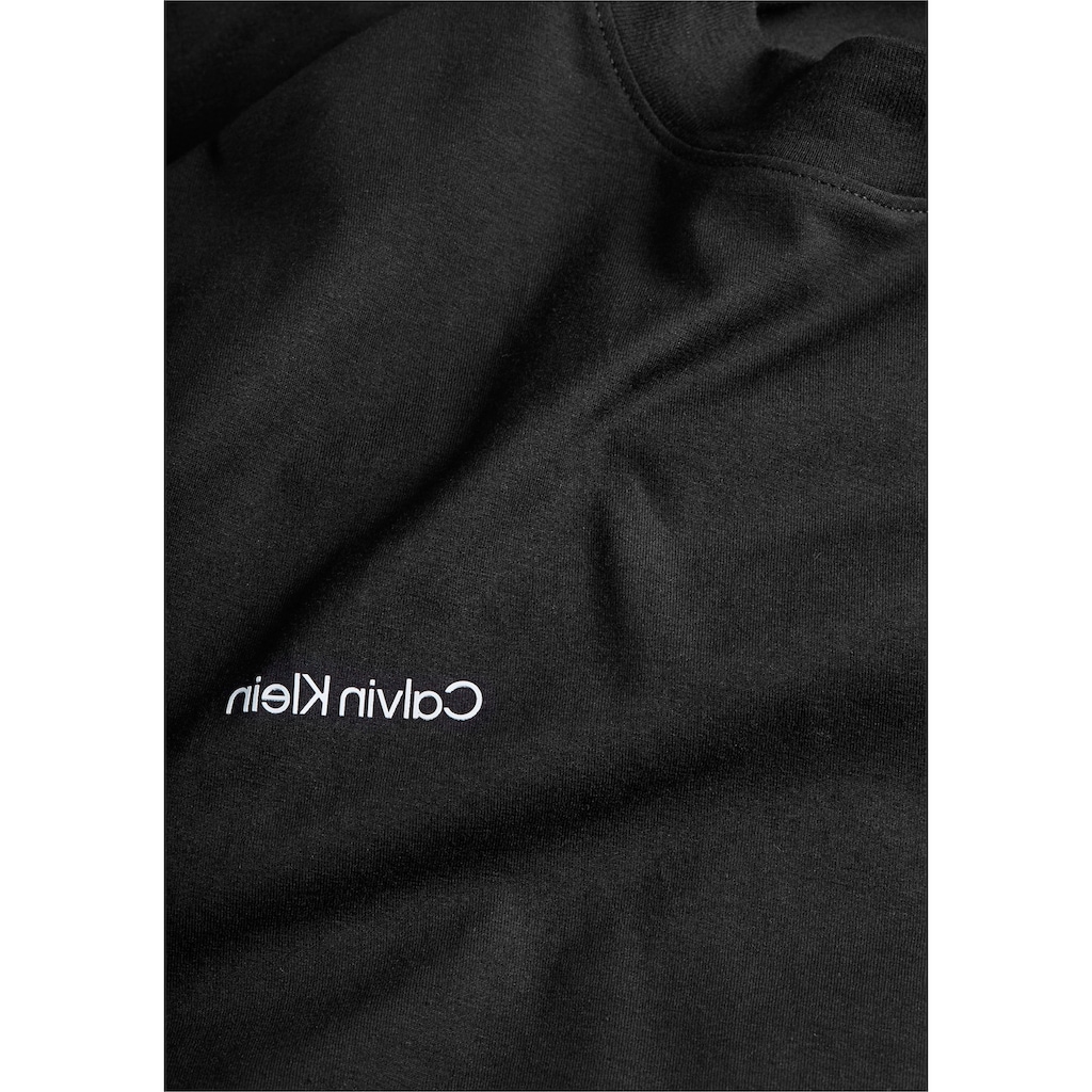 Calvin Klein Langarmshirt »MICRO LOGO LS MOCK NECK T-SHIRT«