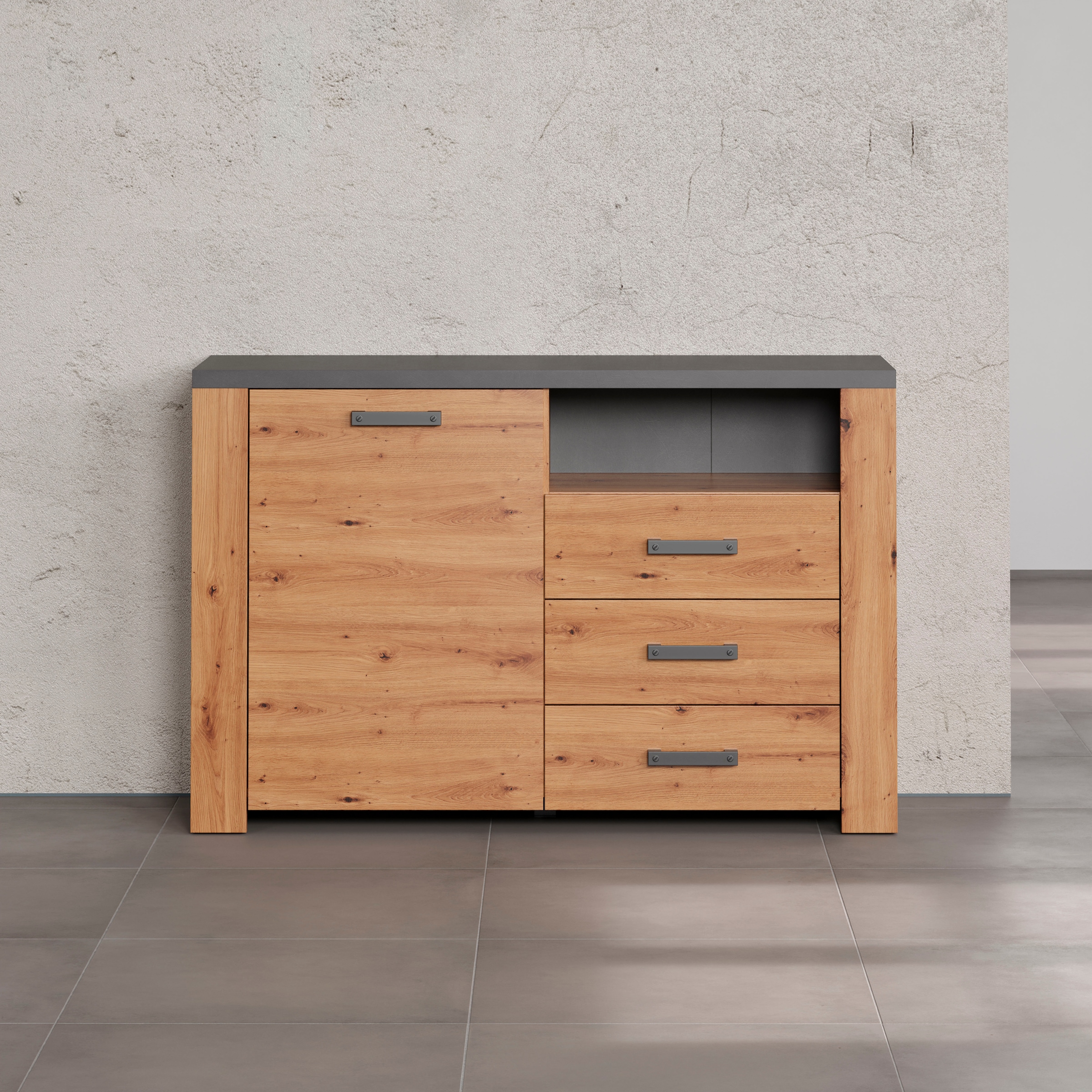 Sideboard »Ambres«, (1 St.), matte Echtholzoptik, ca. Maße BxH: 127x83 cm, TV Schrank,...