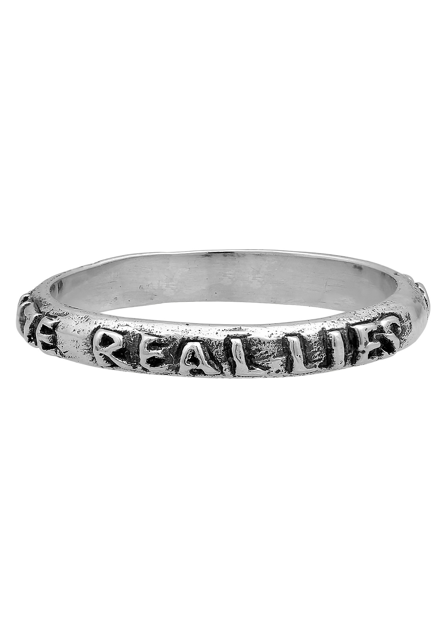 HAZE & GLORY Silberring »Ring Real Eyes Wording 925 Silber«