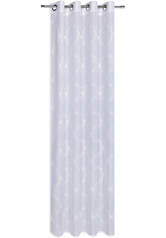 Gerster Vorhang »Grit«, (1 St.), HxB: 235x140, Ösenschal mit floraler Stickerei kaufen