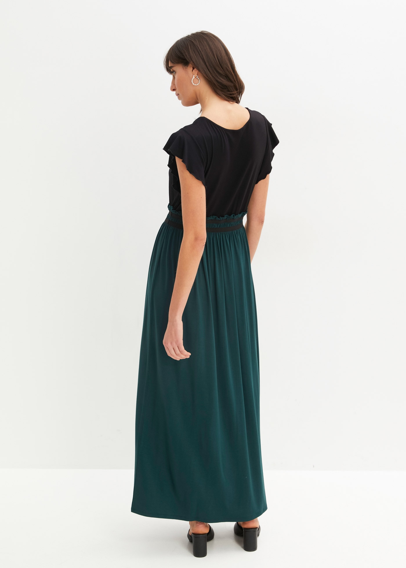 bonprix Jerseykleid 1 tlg. für Frühling und Sommer, aus Viskose und Elasthan, mit kurzem Arm