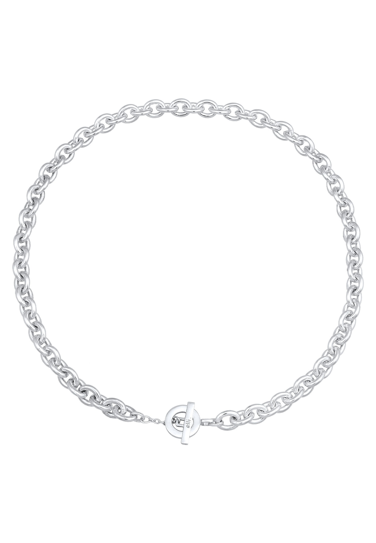 Elli Premium Kette ohne Anhänger »Halskette Ankerkette Grob Glieder Unisex 925 Silber rhodiniert«