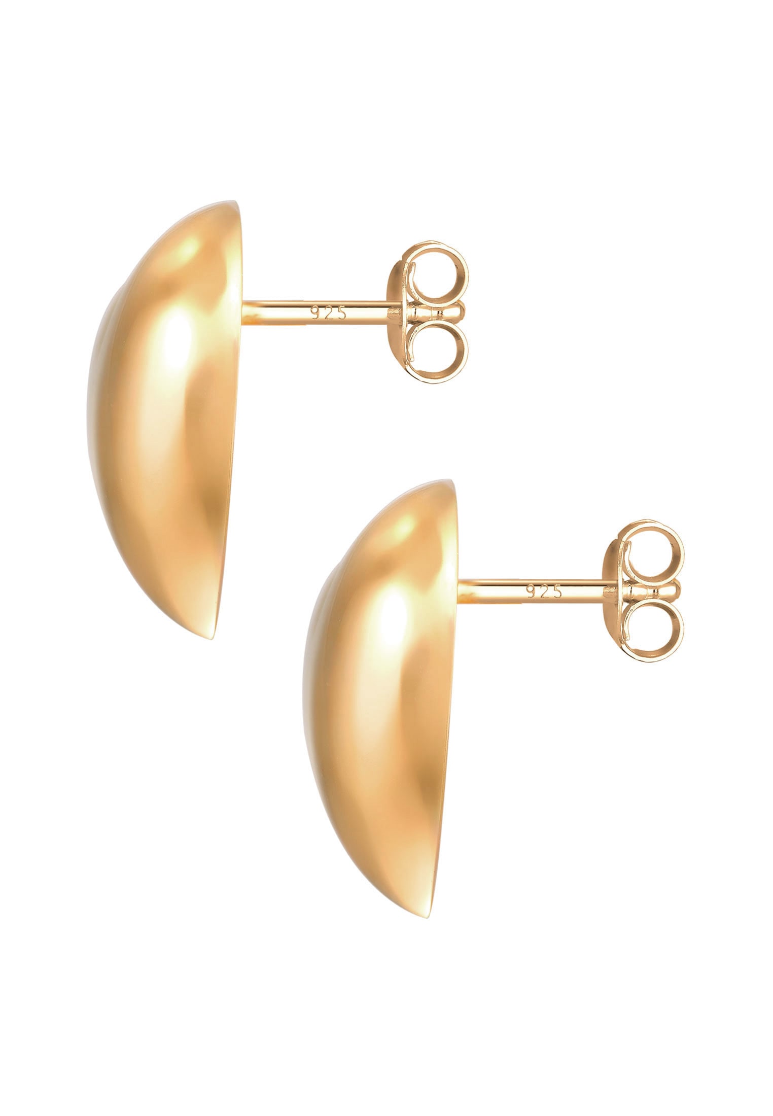 Elli Paar Ohrstecker »Ohrringe Herz Statement 925 Sterling Silber Ohrstecker«