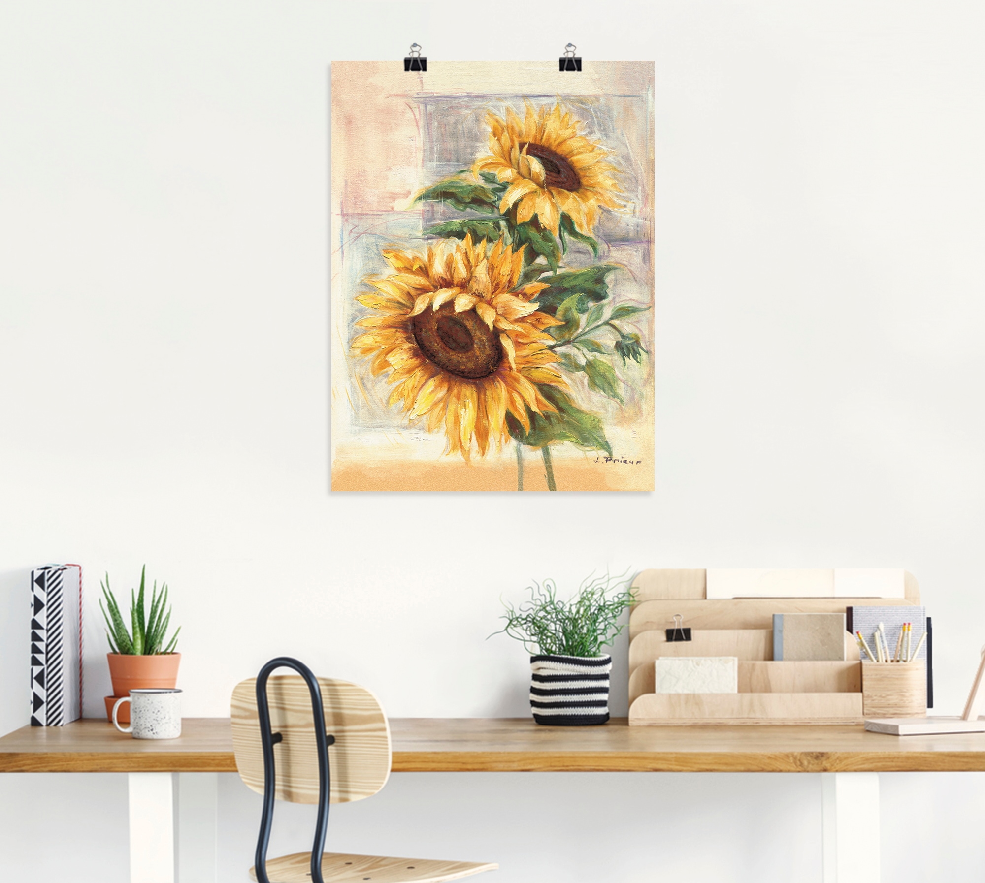 Artland Wandbild »Sonnenblumen II«, Blumen, (1 St.), als Alubild, Outdoorbild, Leinwandbild, Poster, Wandaufkleber