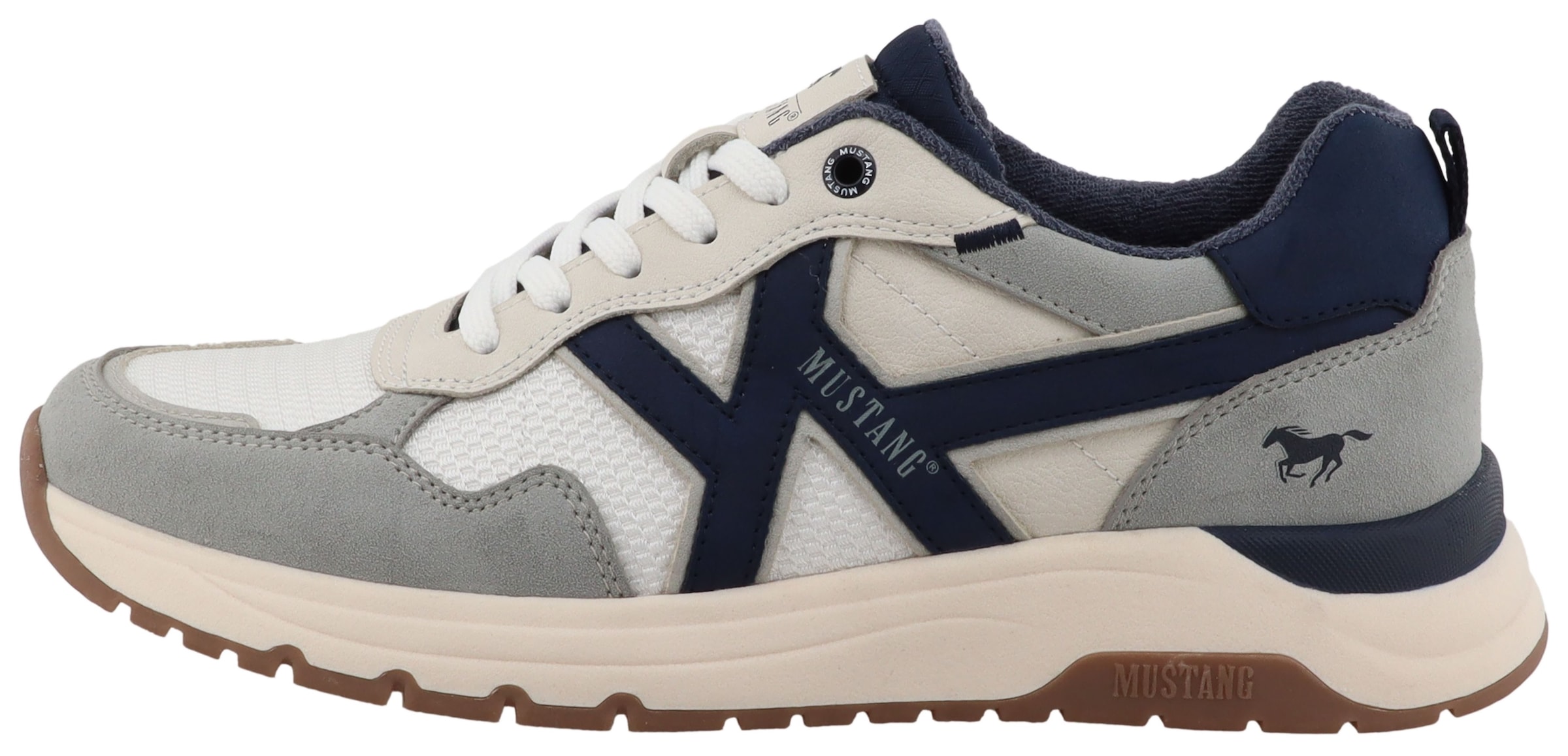 Mustang Shoes Sneaker »Giacinto«  Freizeitschuh, Halbschuh, Schnürschuh im modischen Kontrast-Look