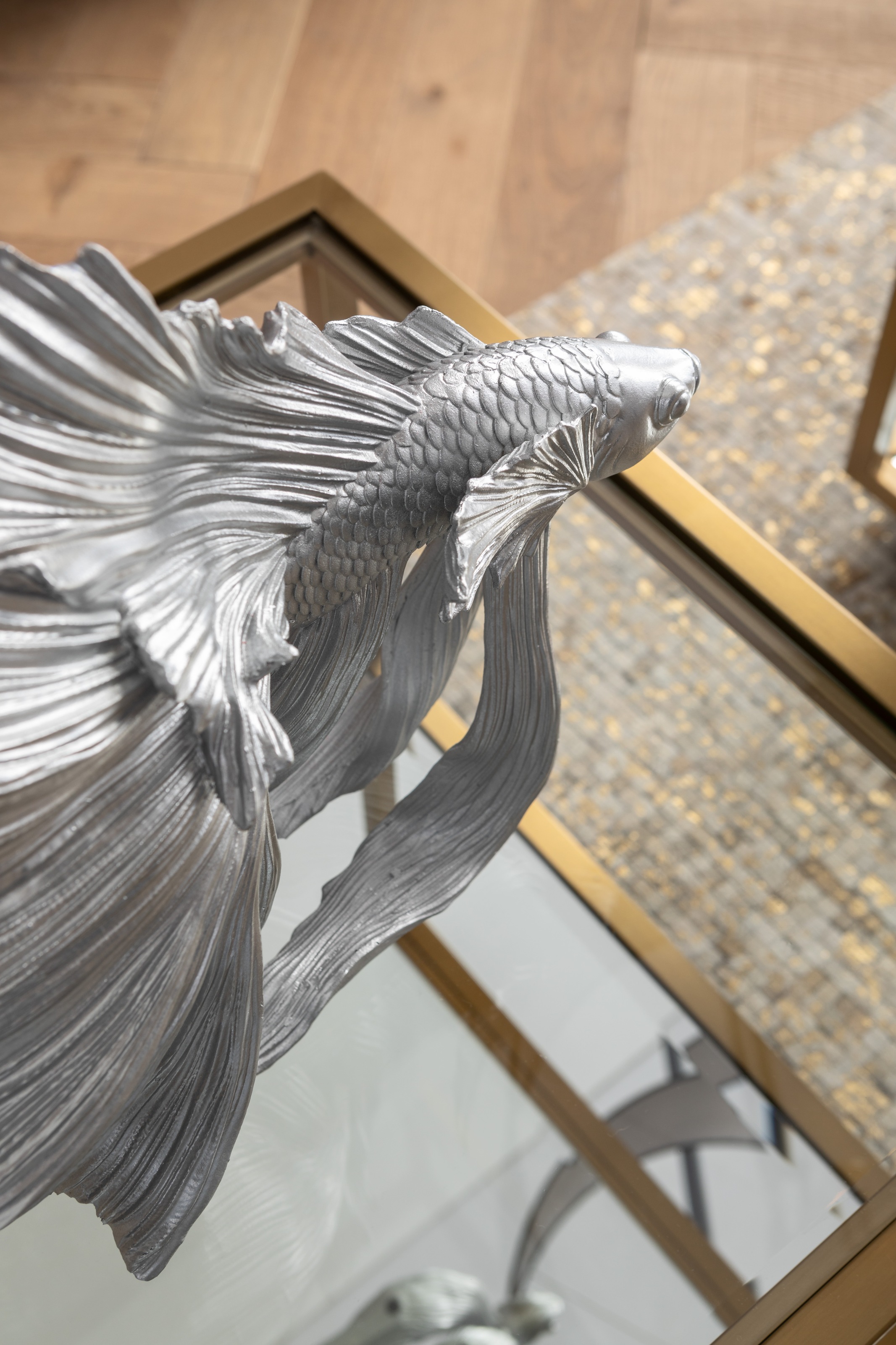 Kare Design Dekofigur »Betta Fish Silber Klein«