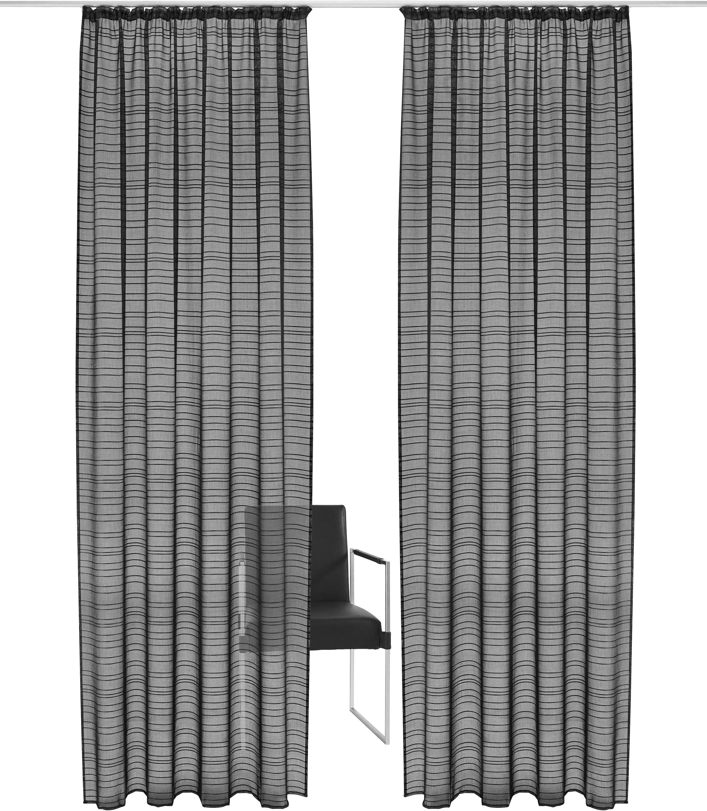 Bruno Banani Gardine »LINUS«, (1 St.), halbtransparent, gewebt, verschiedene Größen kaufen
